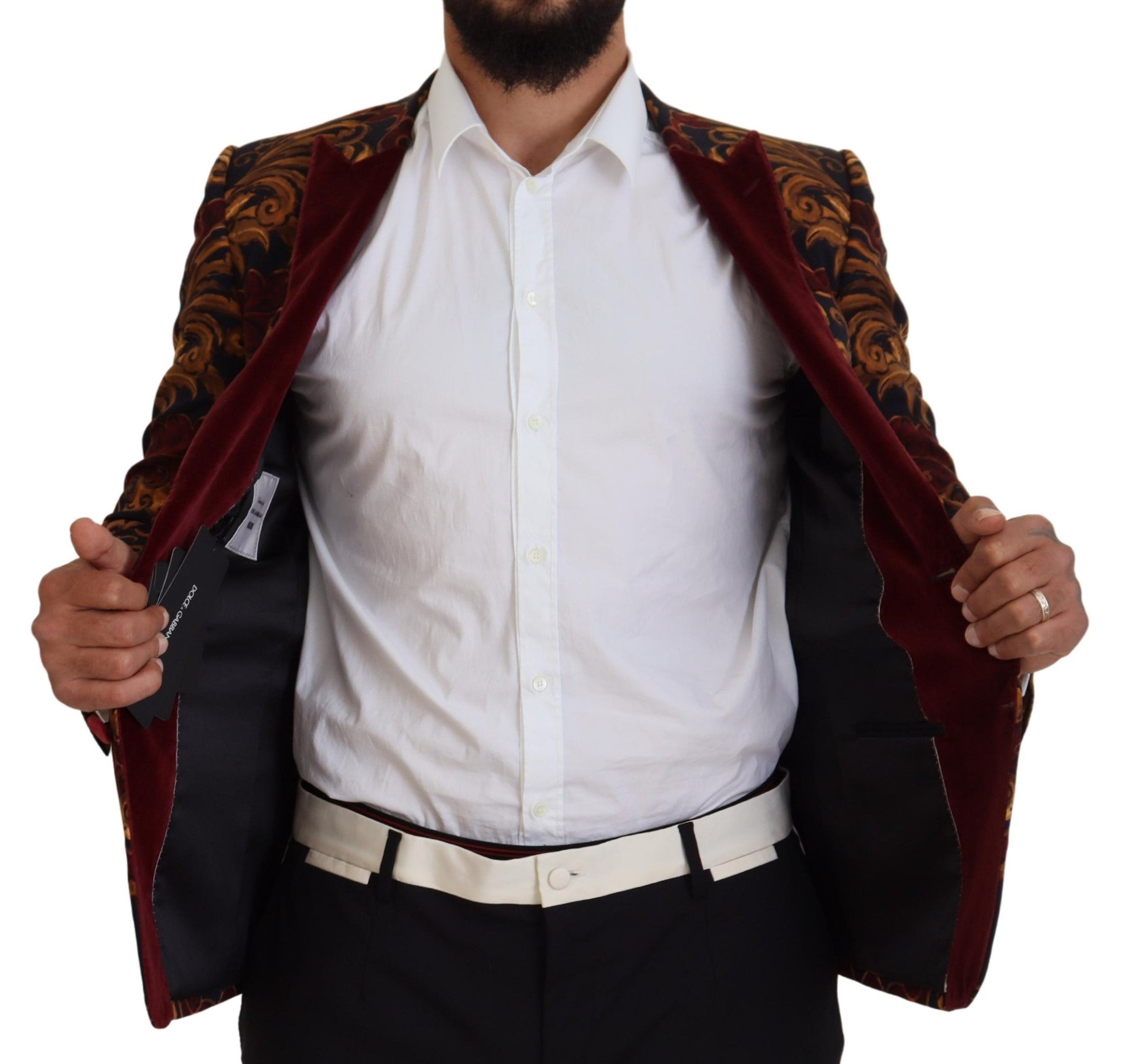 Dolce &amp; Gabbana Eleganter mehrfarbiger Blazer aus Wollmischung