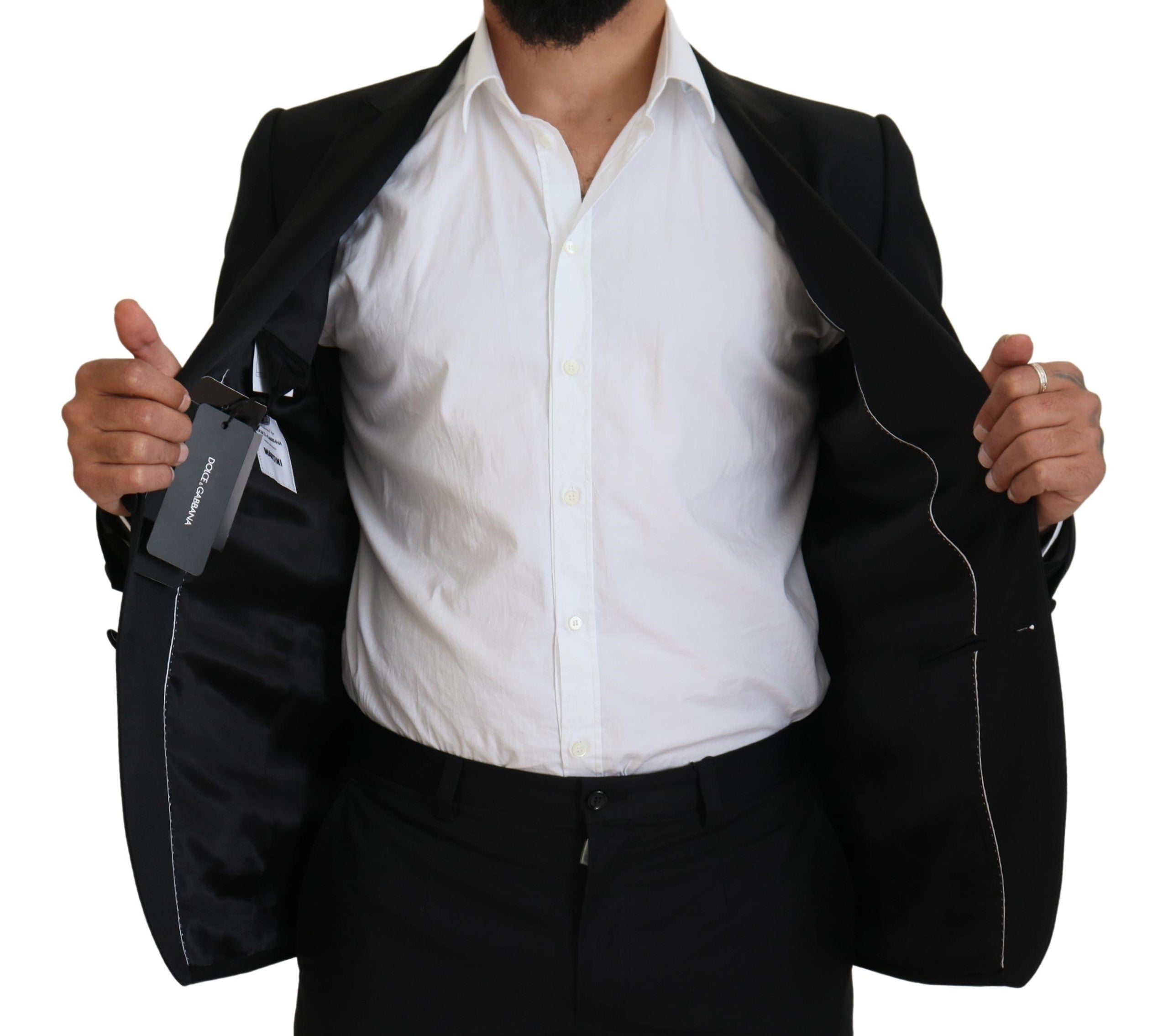 Dolce &amp; Gabbana Eleganter schwarzer Martini-Blazer