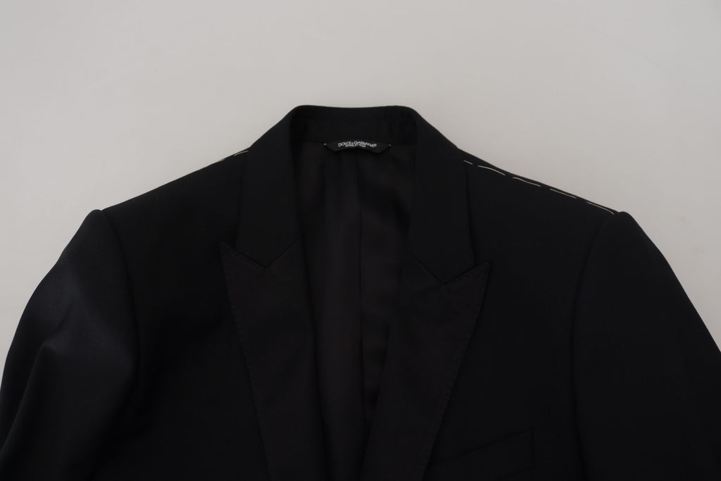 Dolce &amp; Gabbana Eleganter schwarzer Martini-Blazer