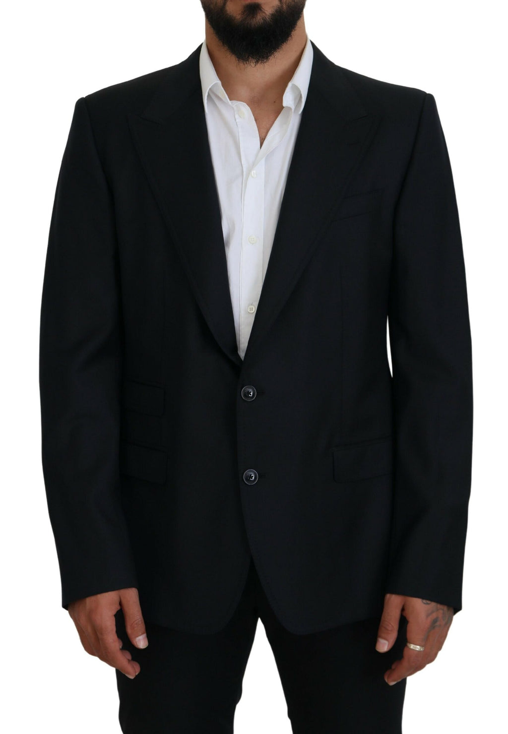 Dolce &amp; Gabbana Eleganter dunkelblauer einreihiger Blazer
