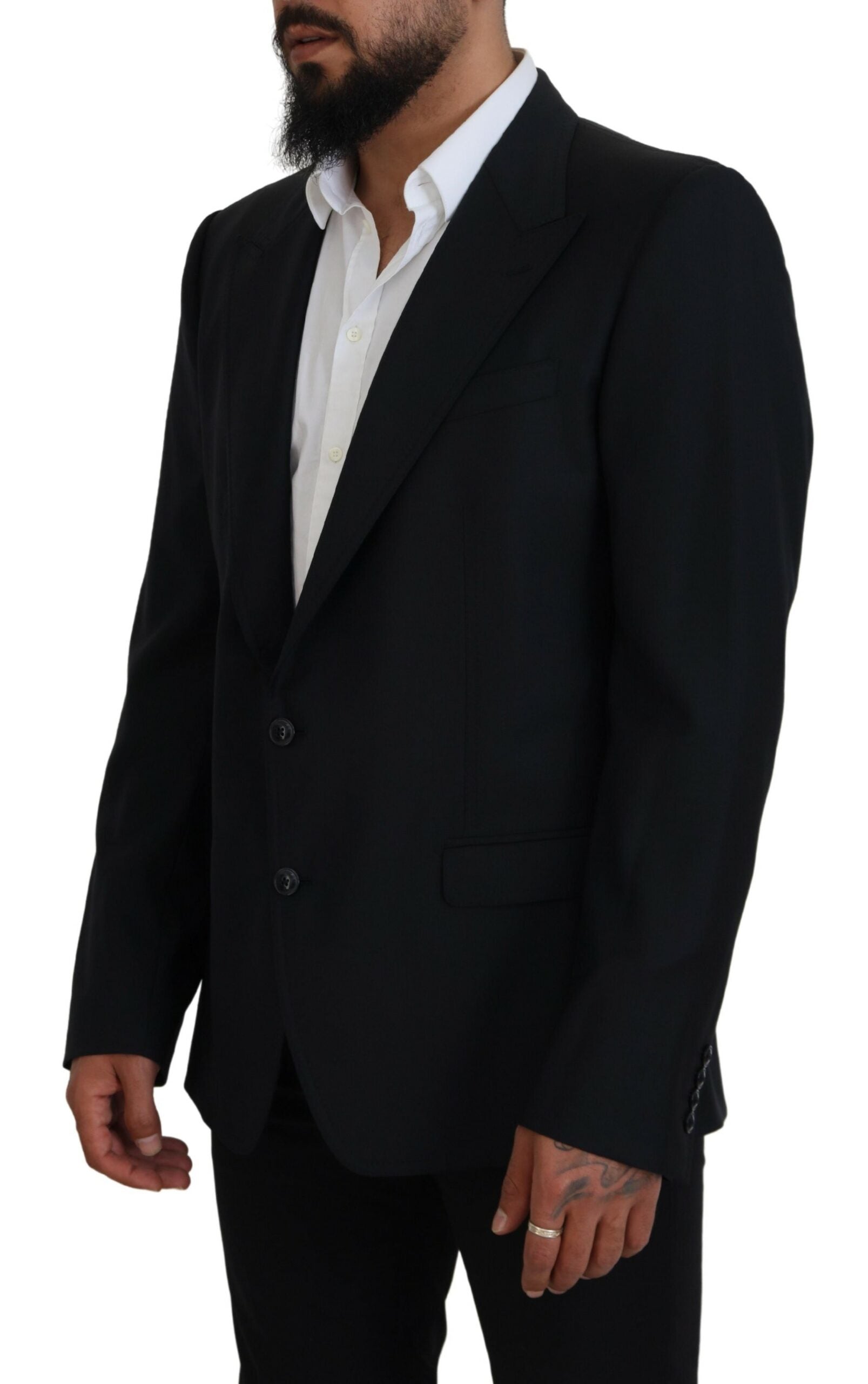 Dolce &amp; Gabbana Eleganter dunkelblauer einreihiger Blazer