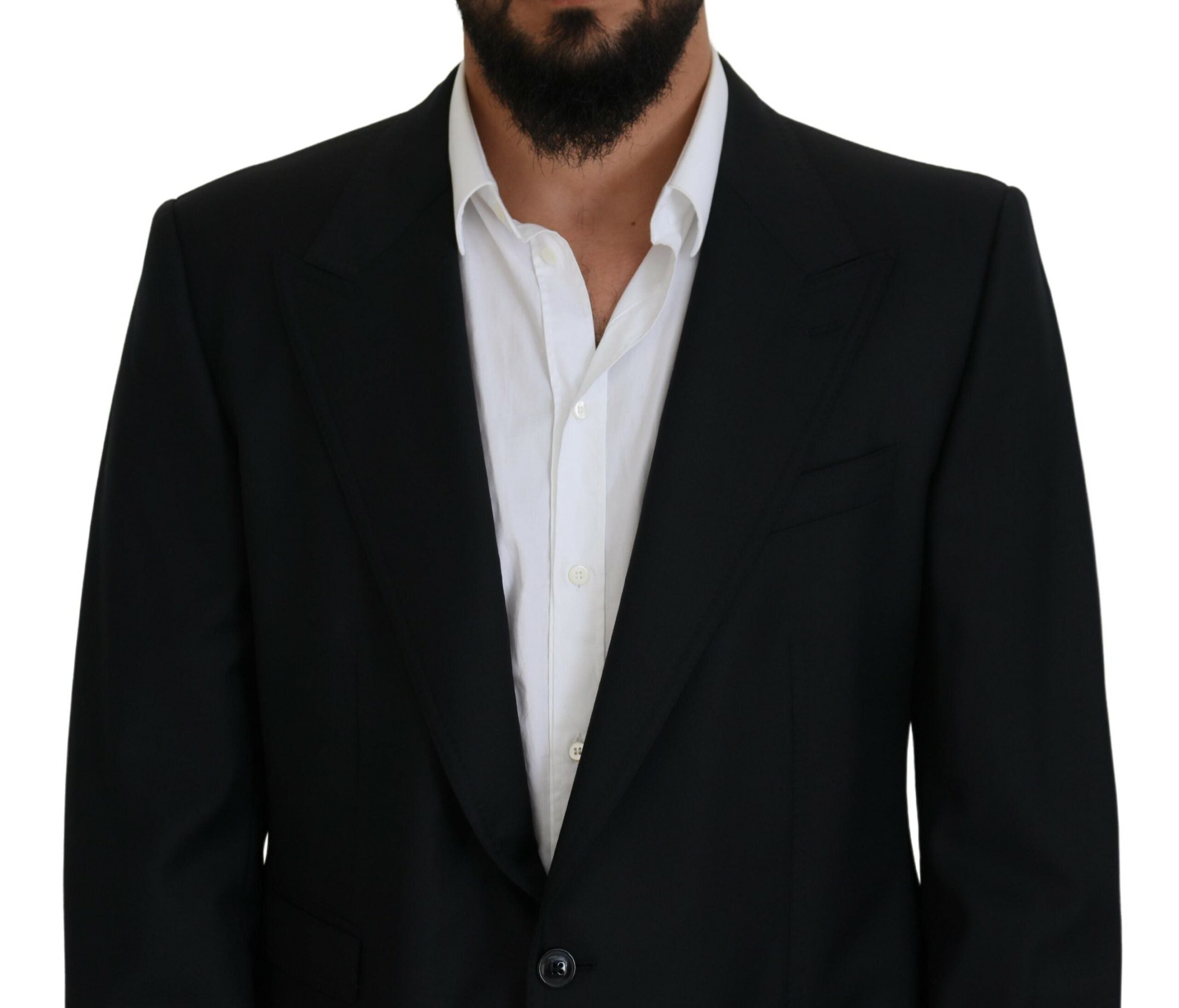 Dolce &amp; Gabbana Eleganter dunkelblauer einreihiger Blazer