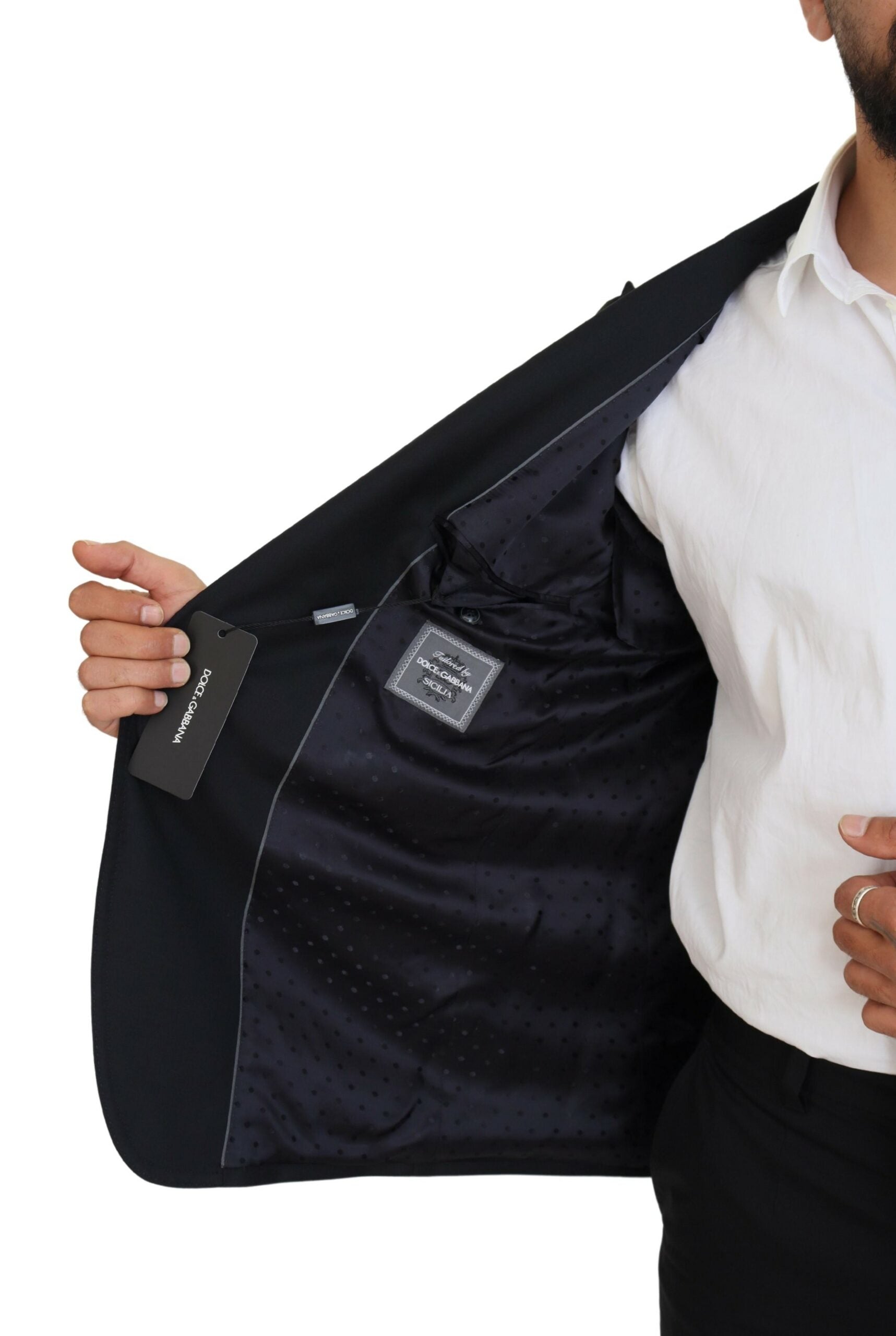 Dolce &amp; Gabbana Eleganter dunkelblauer einreihiger Blazer