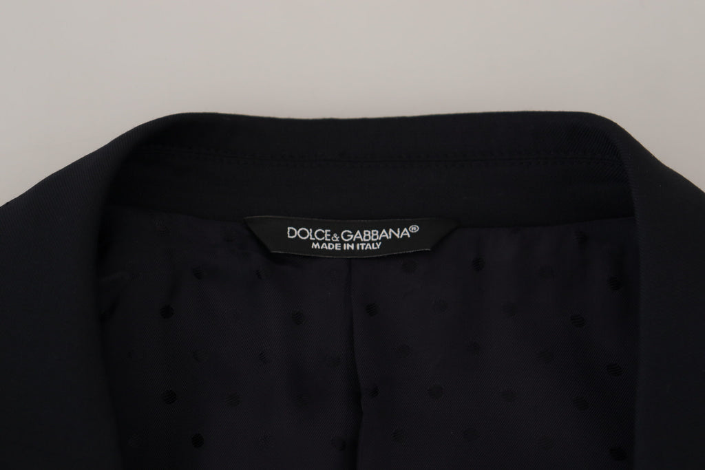 Dolce &amp; Gabbana Eleganter dunkelblauer einreihiger Blazer