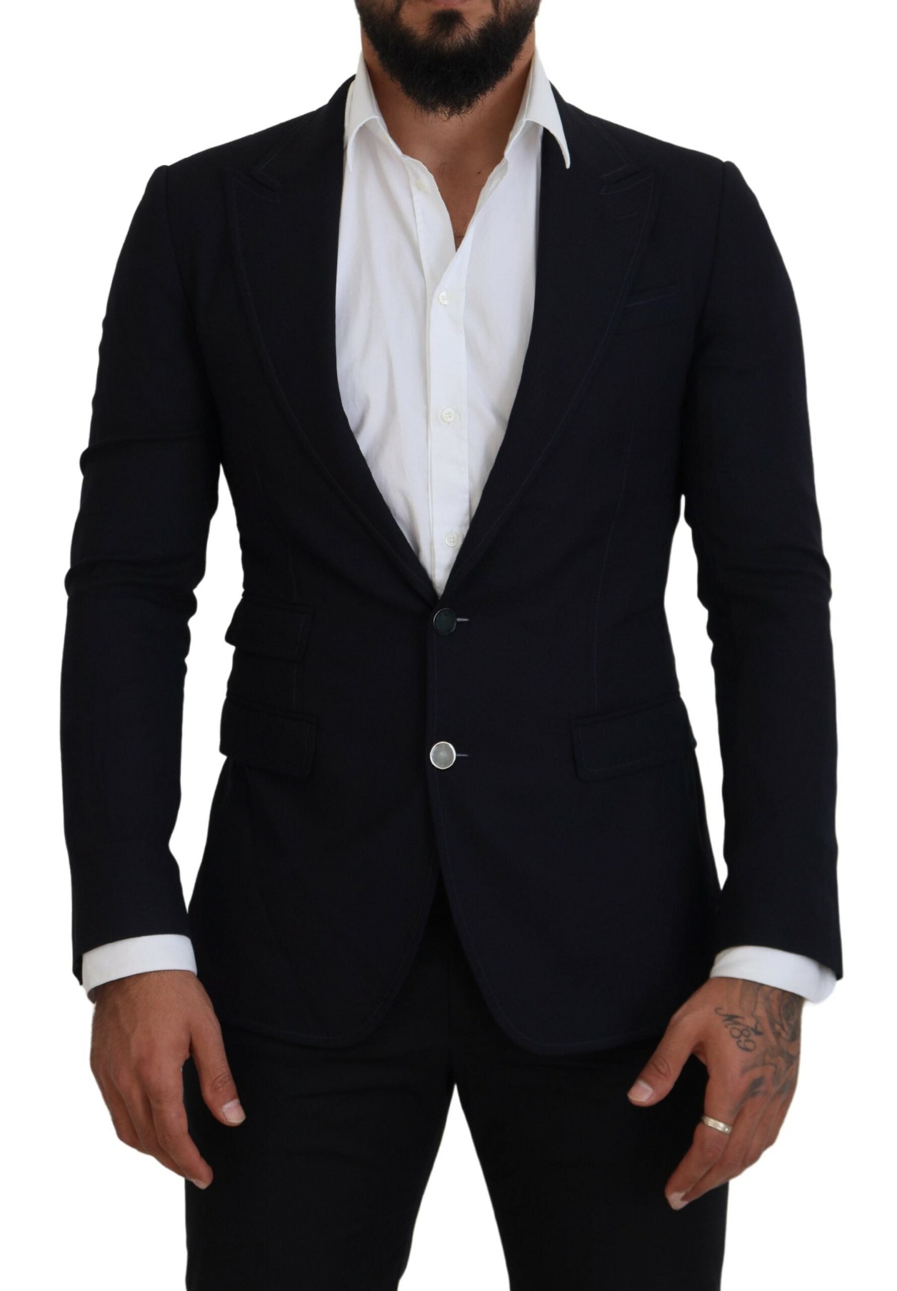 Dolce &amp; Gabbana Eleganter schwarzer einreihiger Blazer