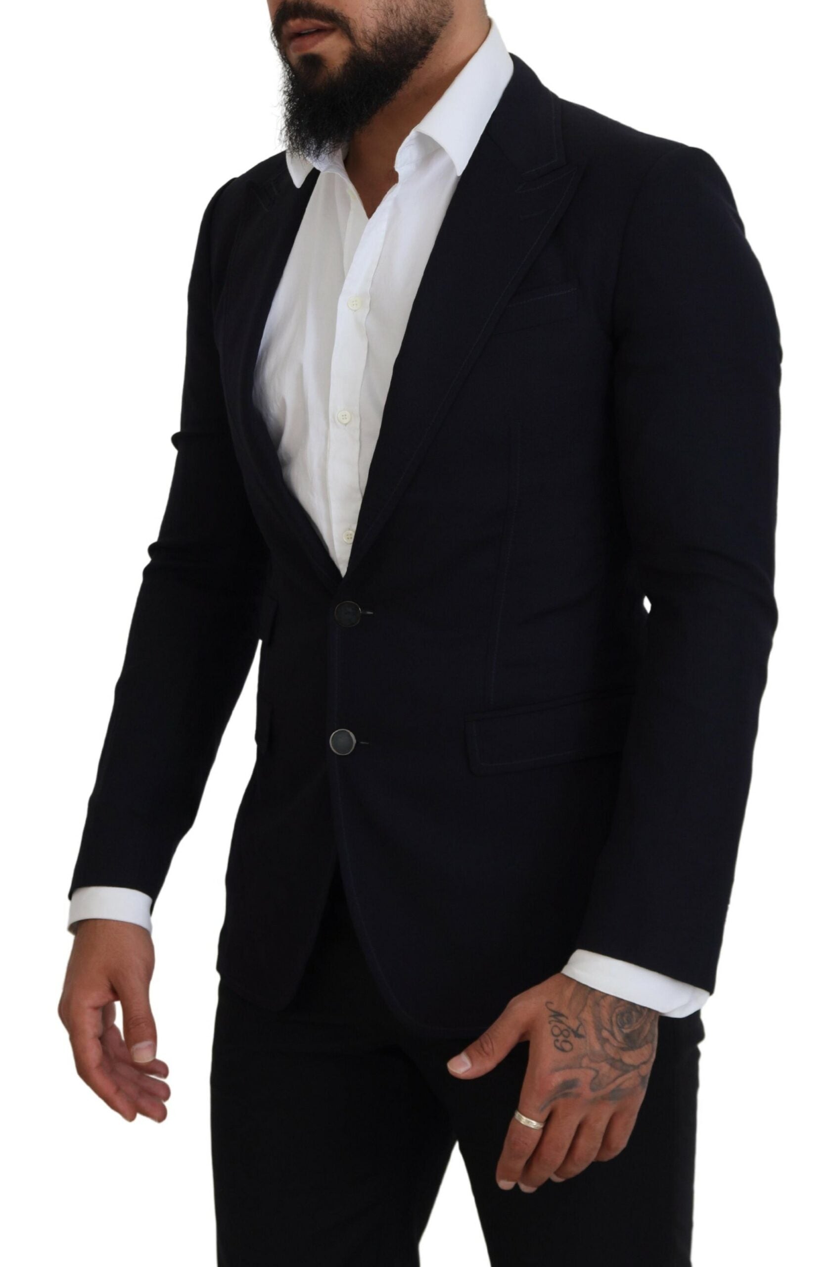Dolce &amp; Gabbana Eleganter schwarzer einreihiger Blazer