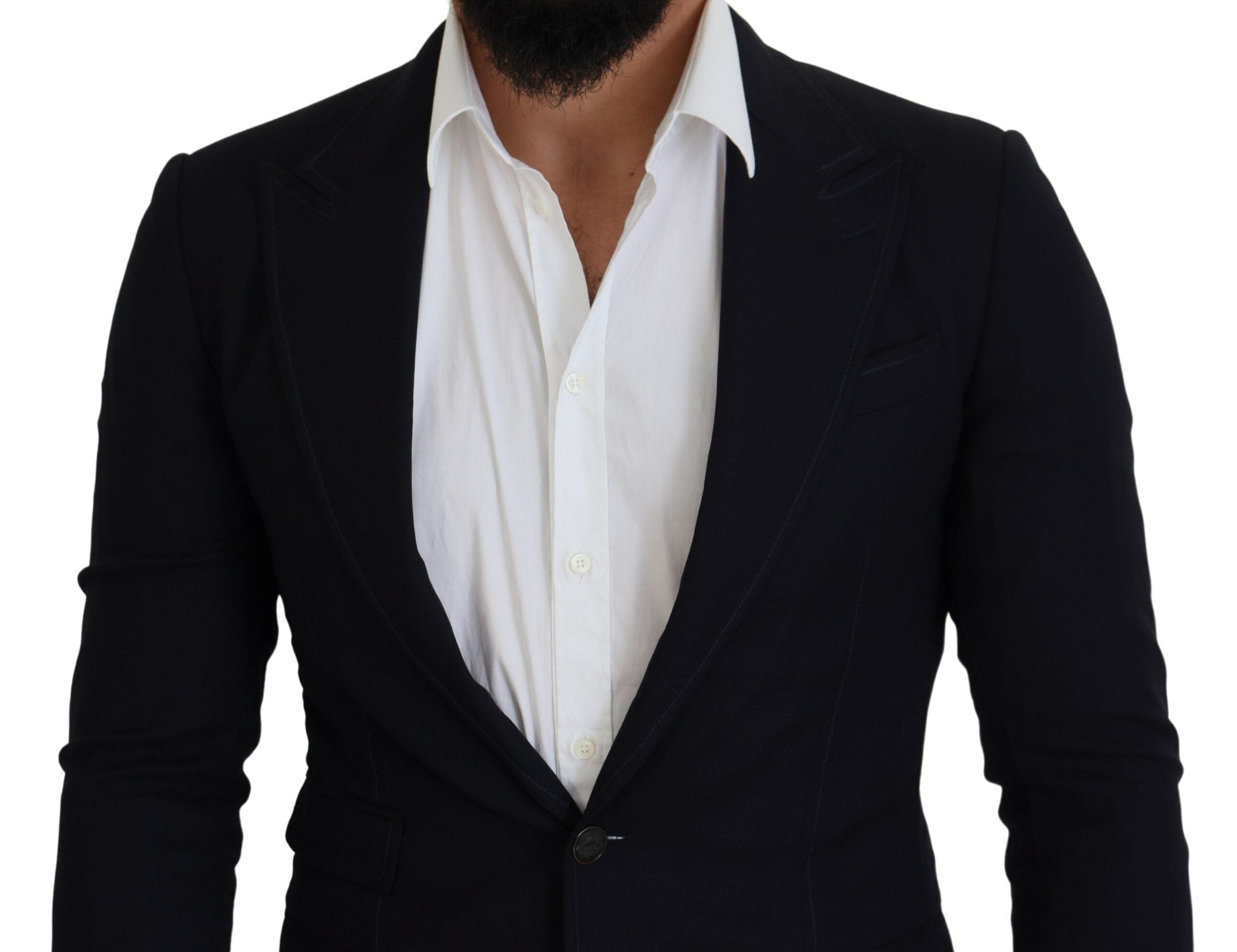 Dolce &amp; Gabbana Eleganter schwarzer einreihiger Blazer