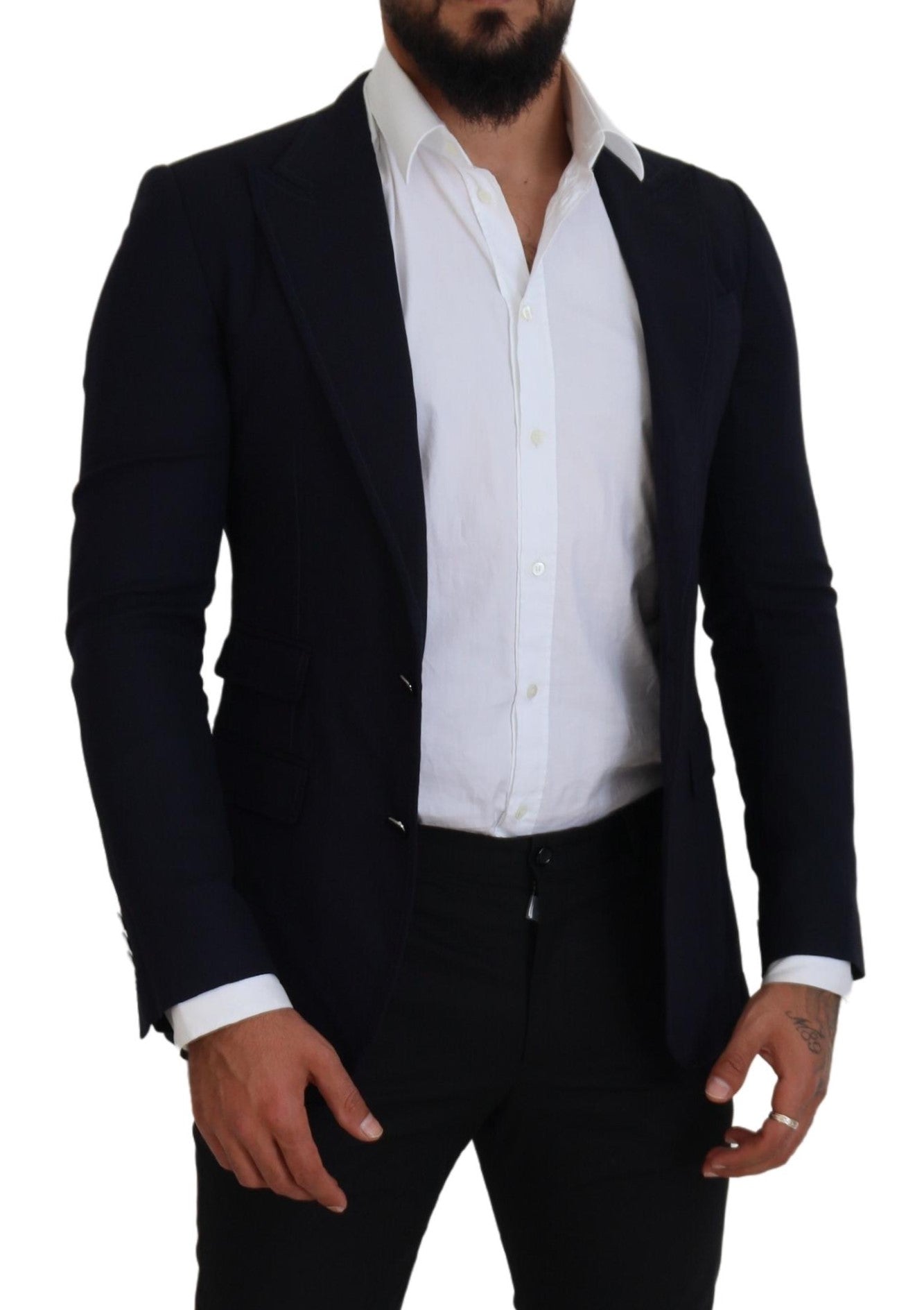 Dolce &amp; Gabbana Eleganter schwarzer einreihiger Blazer