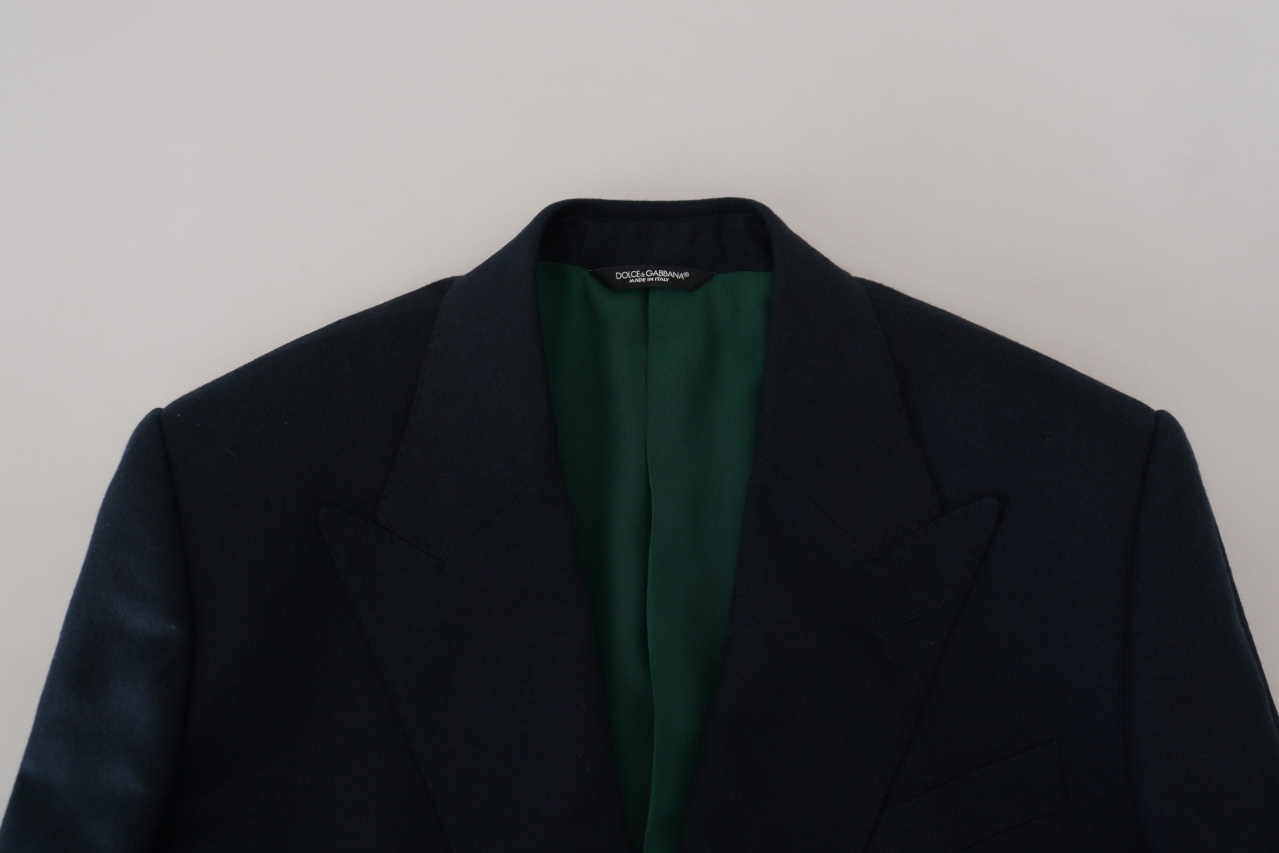 Dolce &amp; Gabbana Eleganter blauer Blazer aus Kaschmir-Seidenmischung