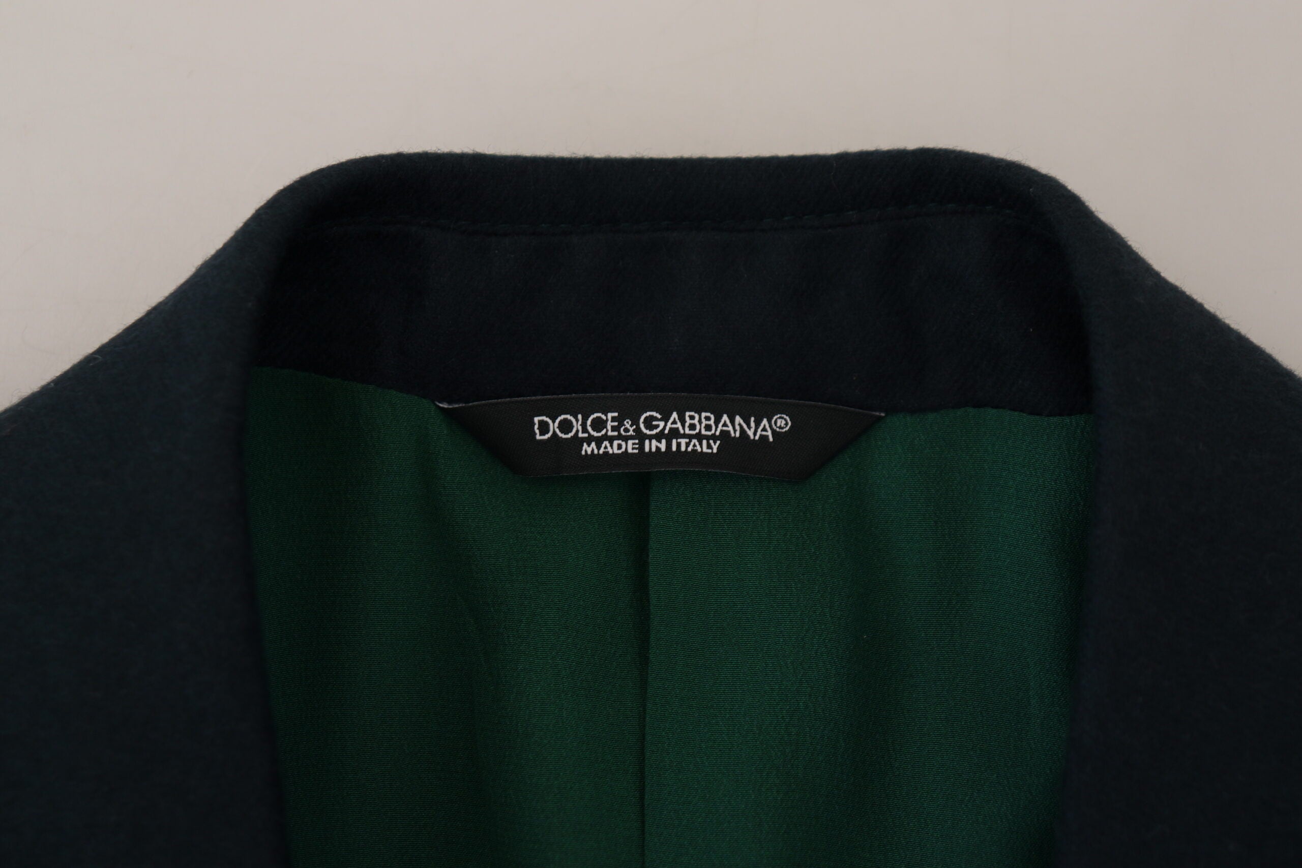 Dolce &amp; Gabbana Eleganter blauer Blazer aus Kaschmir-Seidenmischung