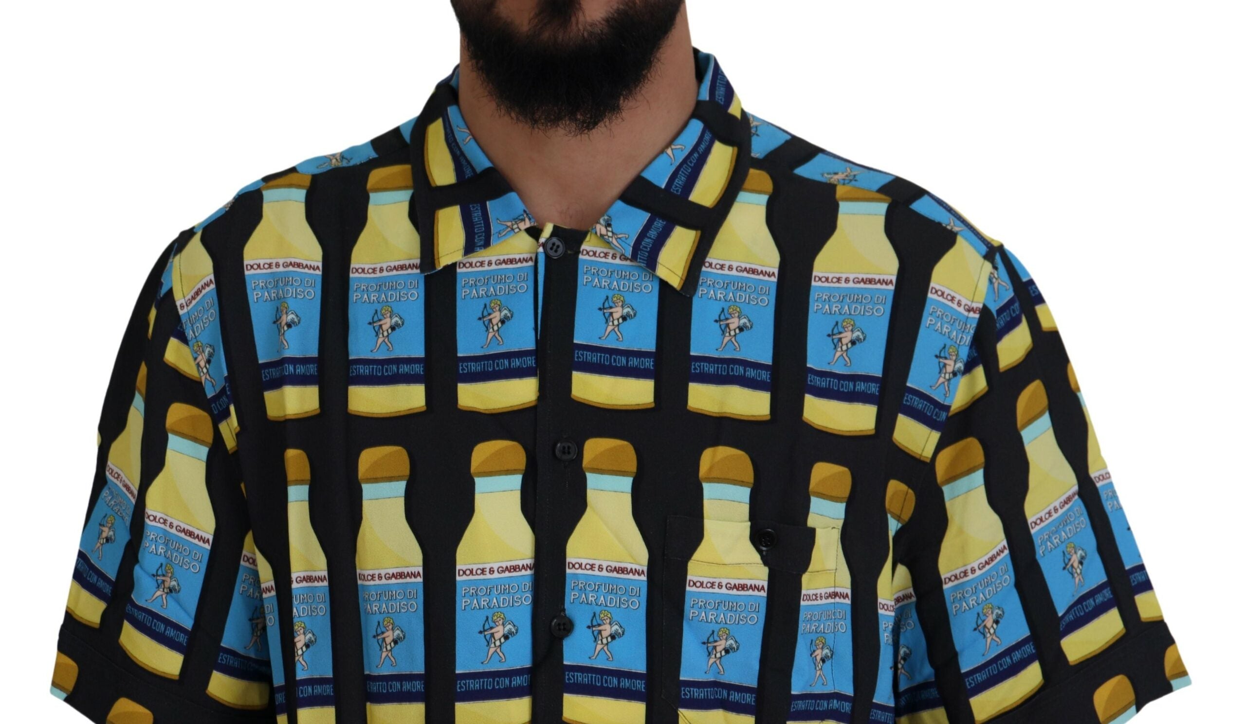 Dolce &amp; Gabbana Elegantes Freizeithemd mit mehreren Prints
