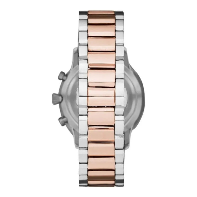 Emporio Armani – Elegante zweifarbige Uhr für Herren