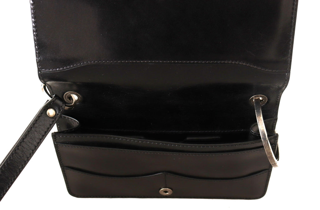 Dolce &amp; Gabbana – Elegante Mini-Geldbörse aus Leder in zeitlosem Schwarz