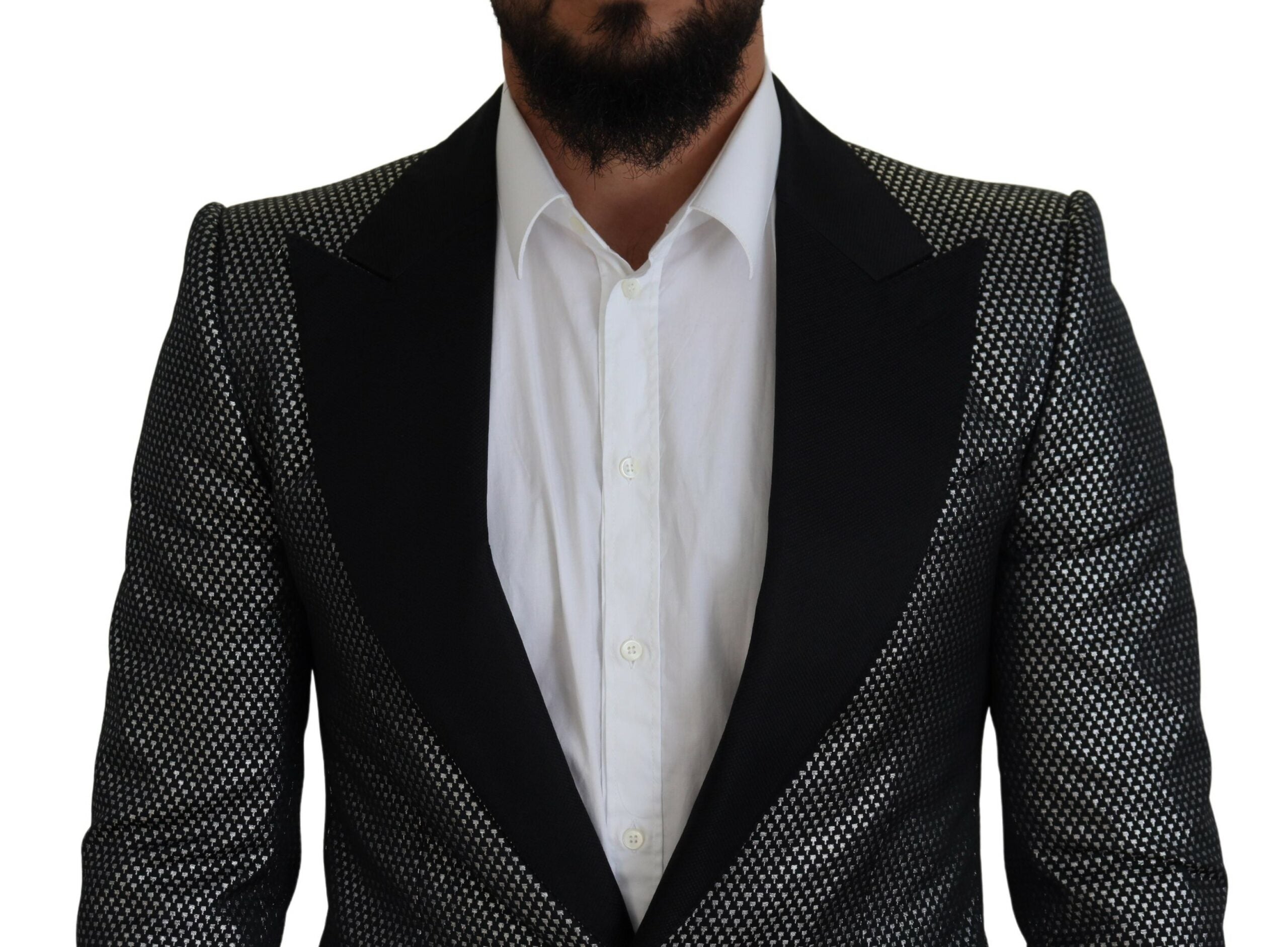 Dolce &amp; Gabbana Eleganter einreihiger Jacquard-Blazer