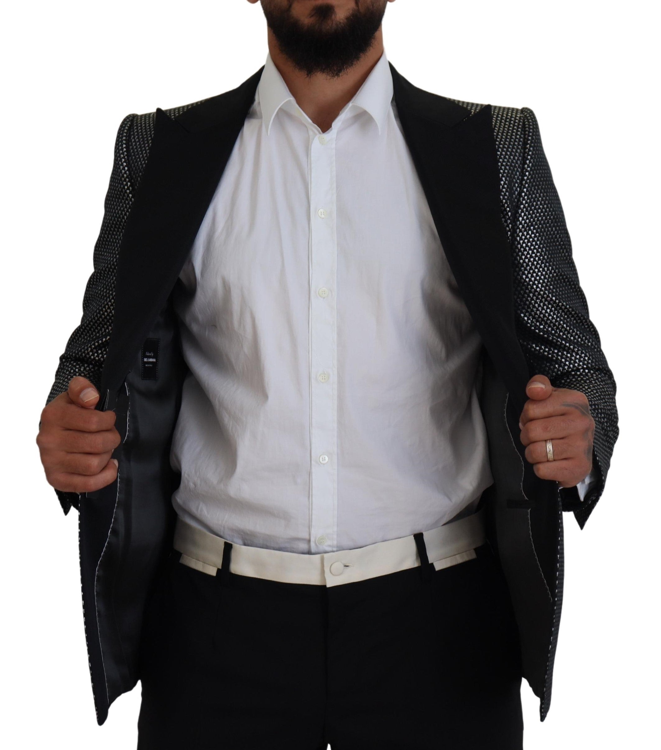 Dolce &amp; Gabbana Eleganter einreihiger Jacquard-Blazer