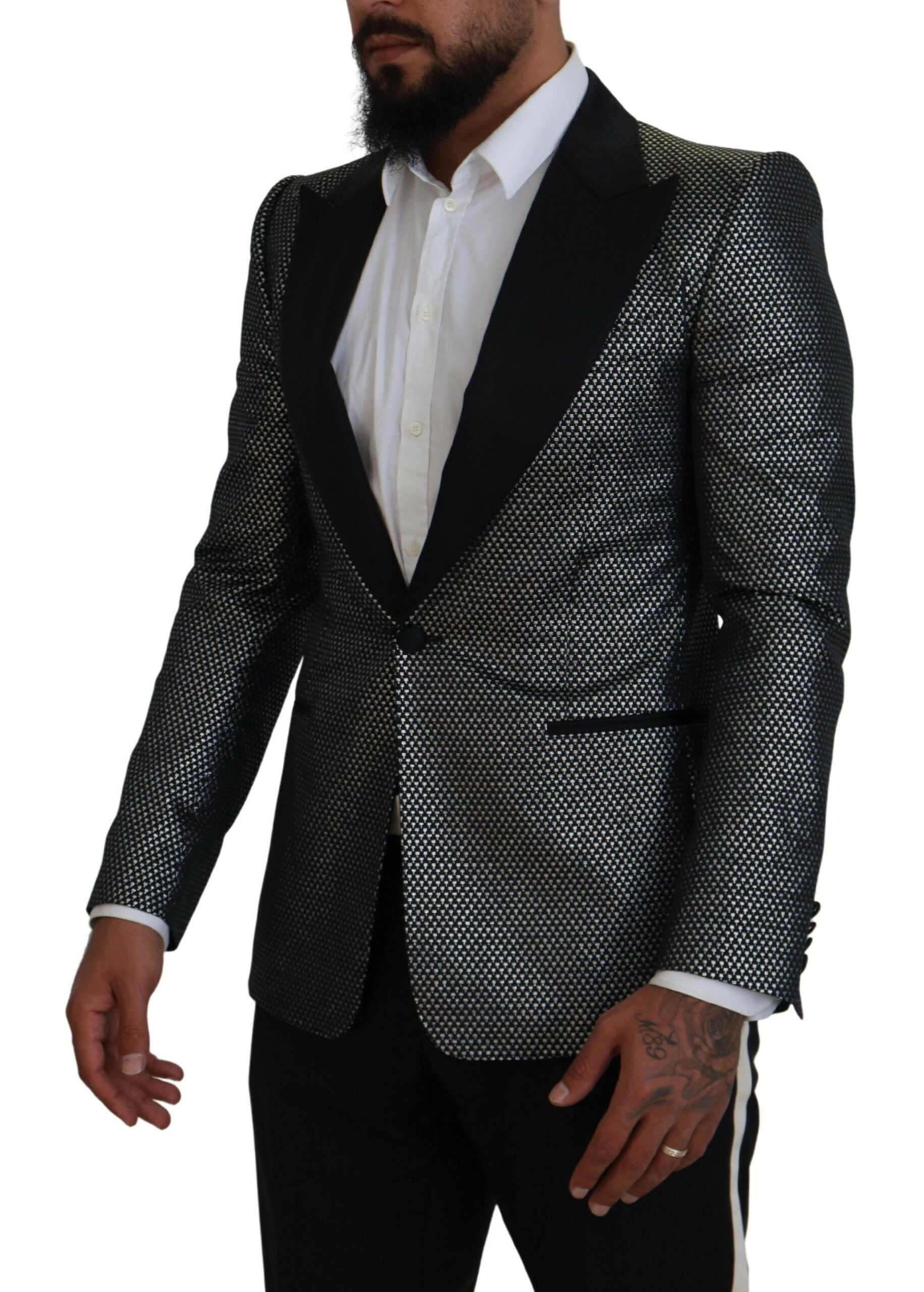 Dolce &amp; Gabbana Eleganter einreihiger Jacquard-Blazer