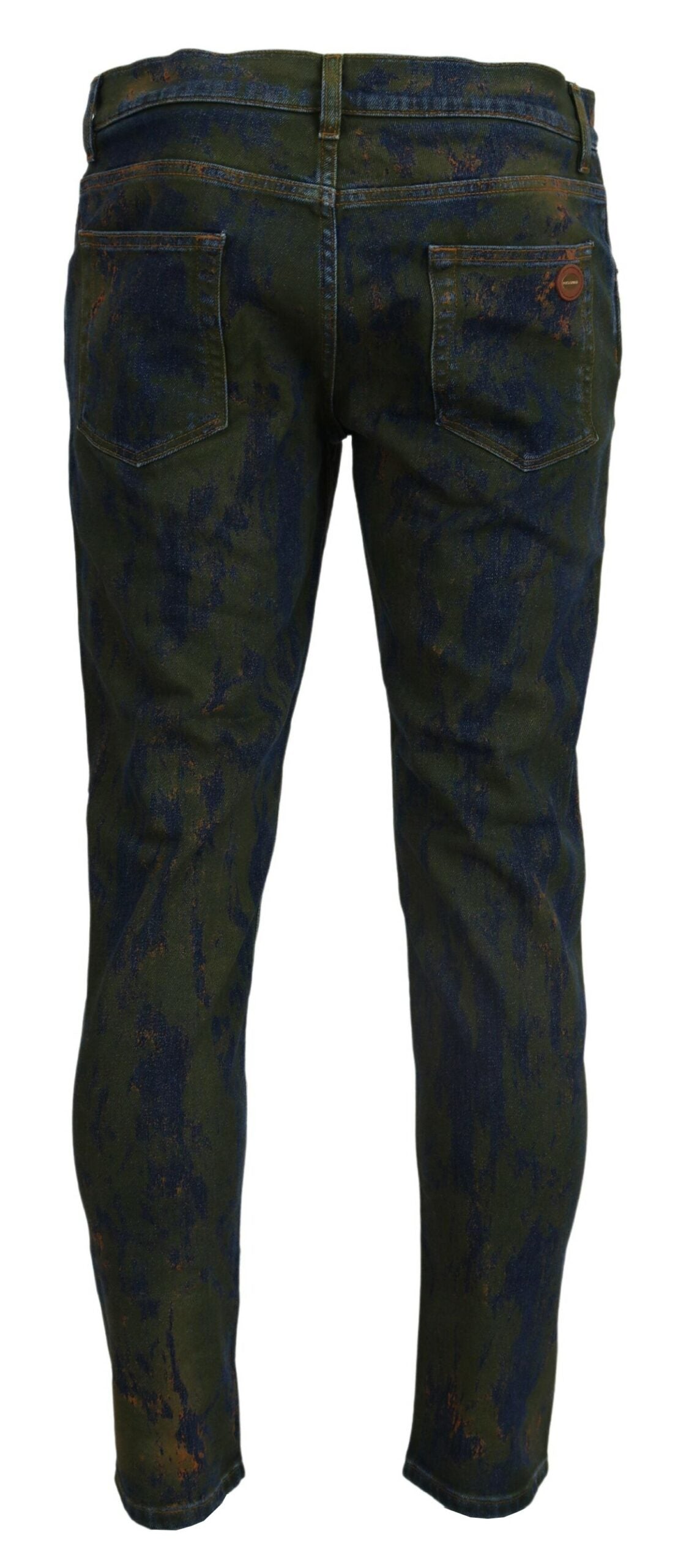 Dolce &amp; Gabbana Chic Slim-Fit-Jeans in grüner Waschung