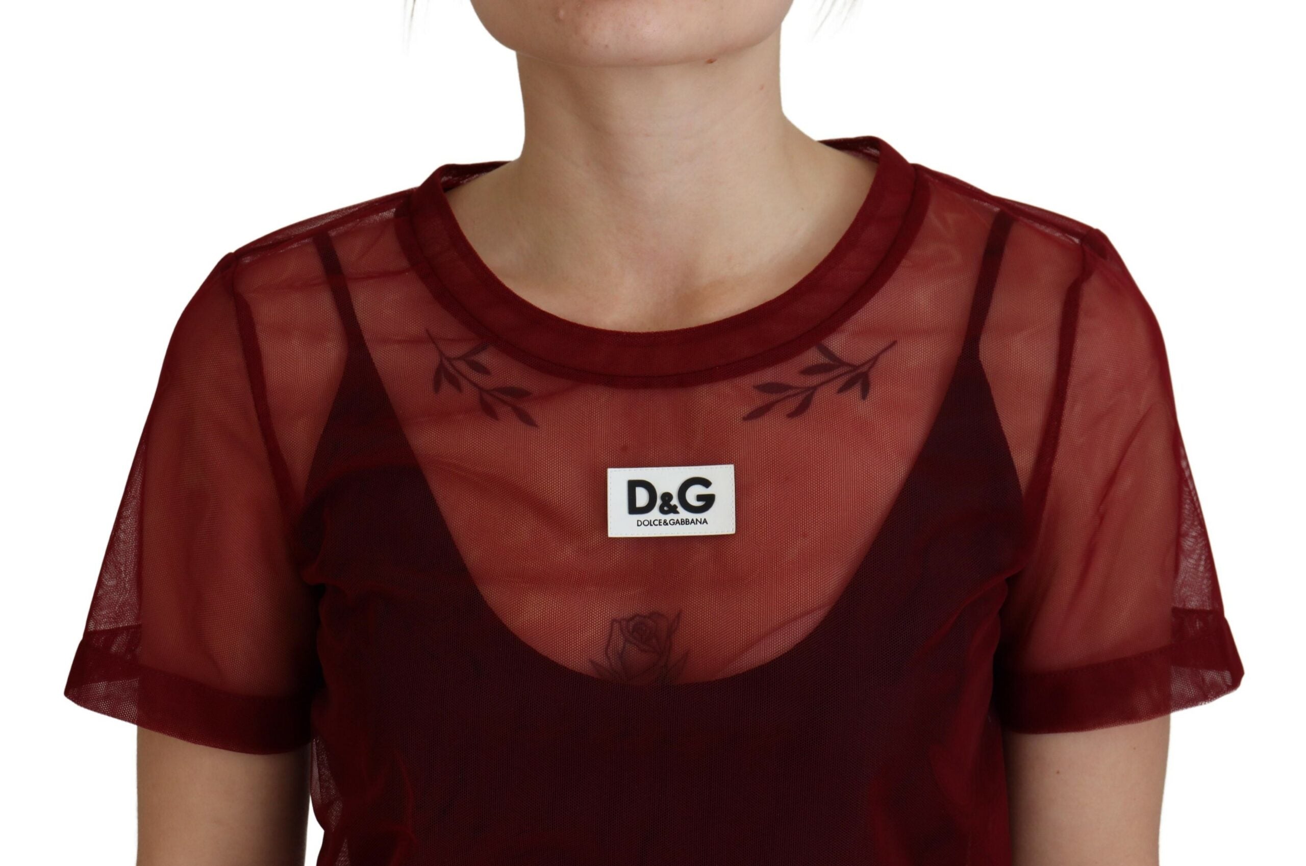 Dolce &amp; Gabbana Kastanienbraunes Mini-Etuikleid – Italienische Eleganz