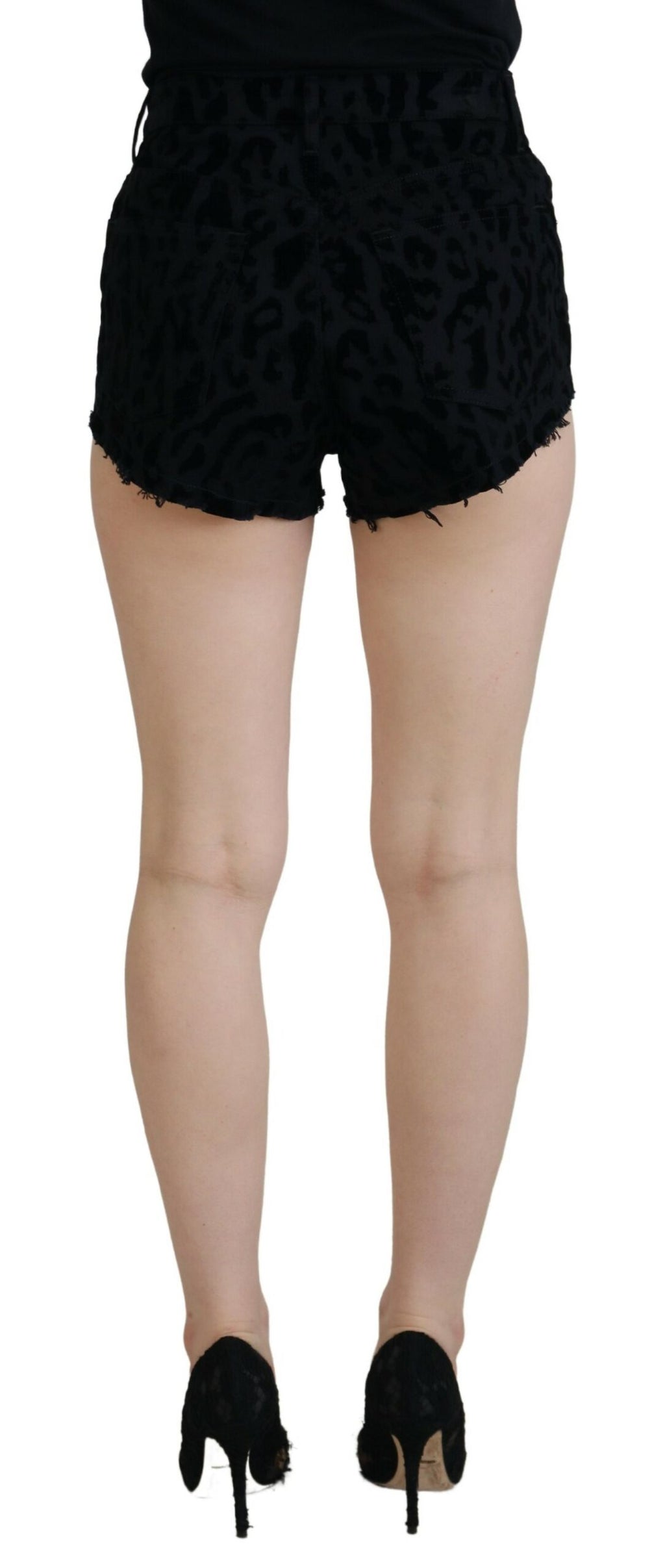 Dolce &amp; Gabbana Elegante Hotpants-Shorts aus Denim mit hoher Taille