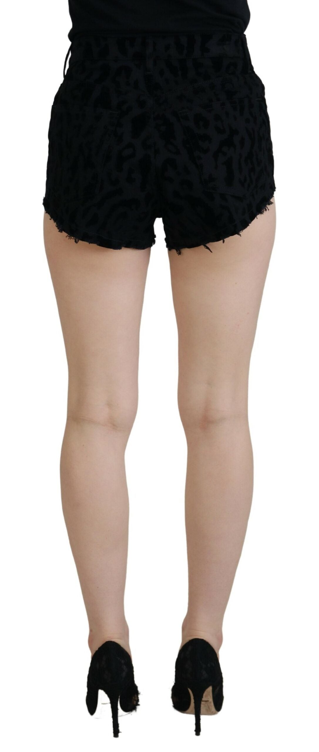 Dolce &amp; Gabbana Elegante Hotpants-Shorts aus Denim mit hoher Taille