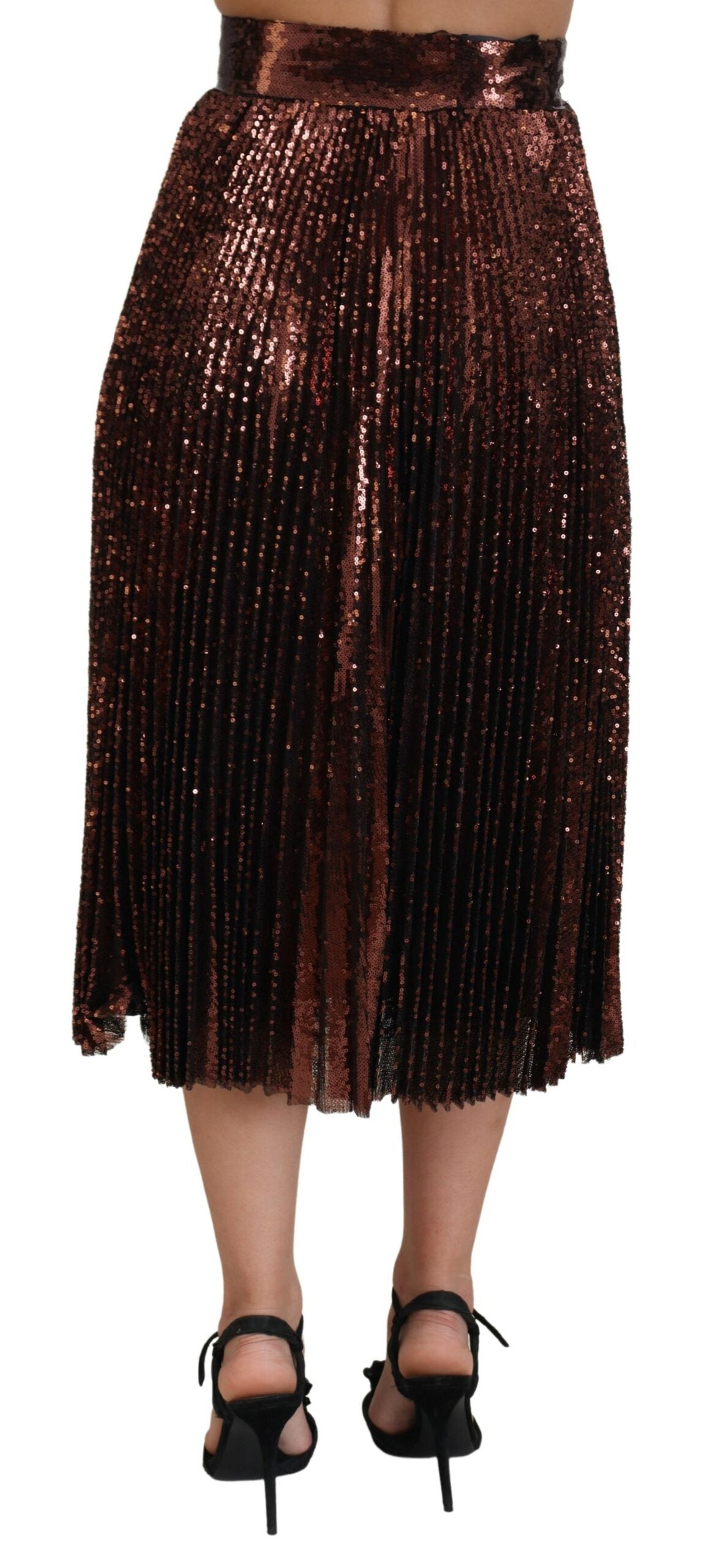 Dolce &amp; Gabbana Eleganter Midirock in A-Linie mit hoher Taille