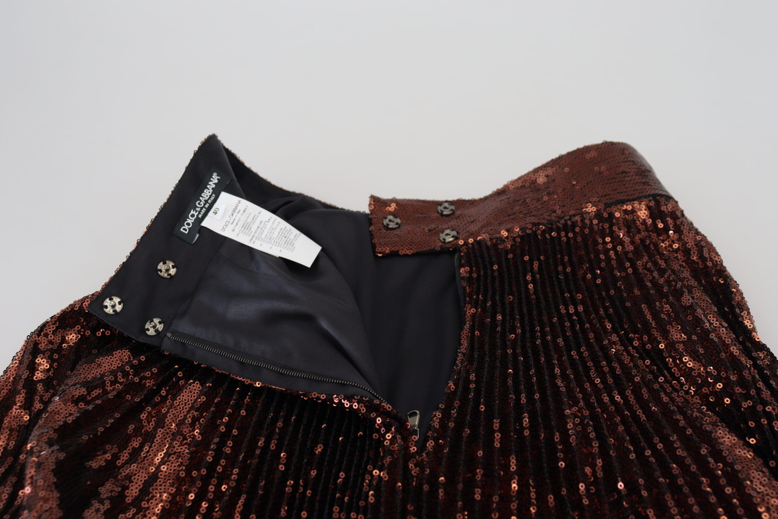 Dolce &amp; Gabbana Eleganter Midirock in A-Linie mit hoher Taille