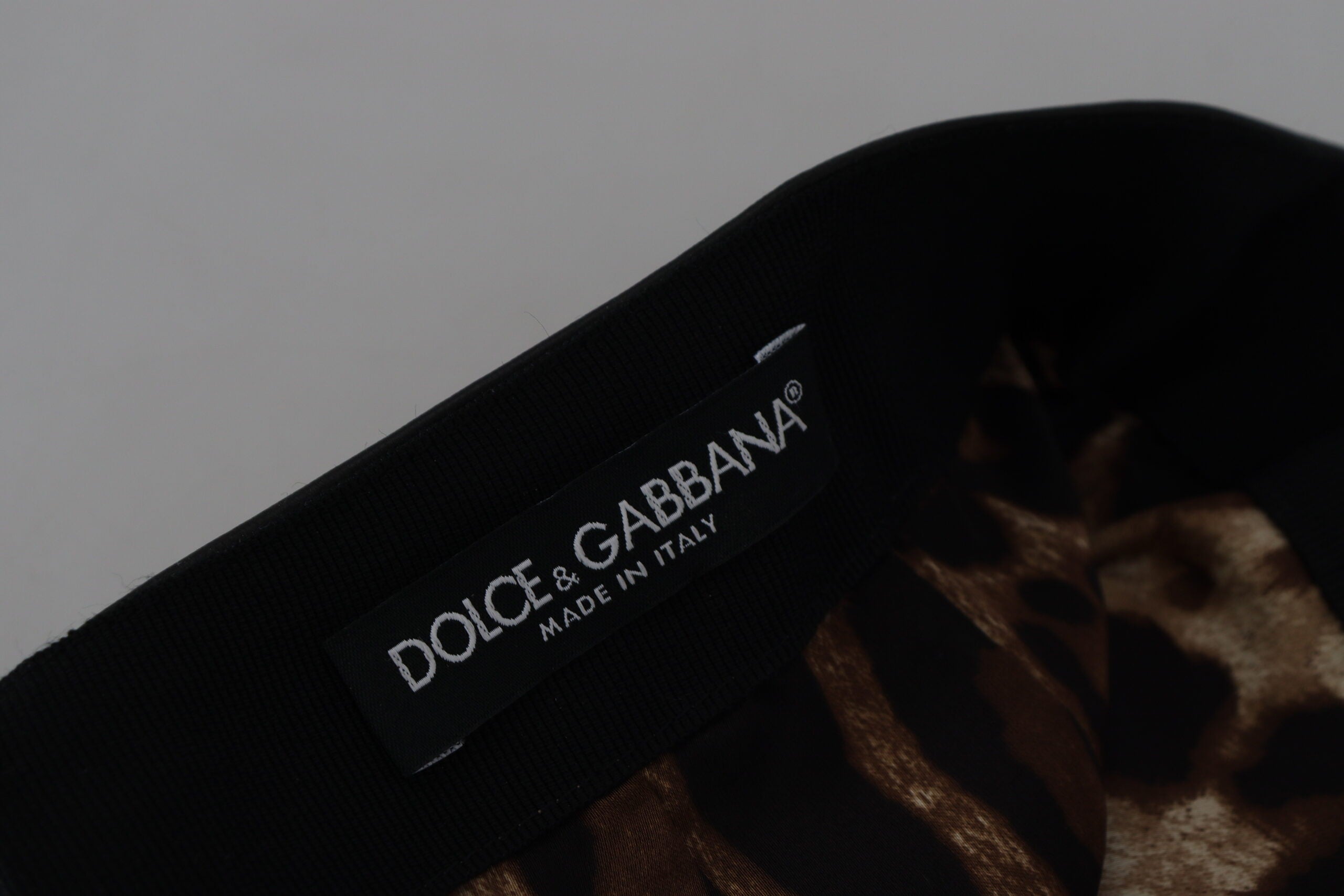 Dolce &amp; Gabbana Schicker A-Linien-Minirock aus Leder mit hoher Taille