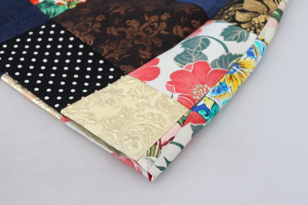 Dolce &amp; Gabbana Schicker mehrfarbiger Patchwork-Minirock