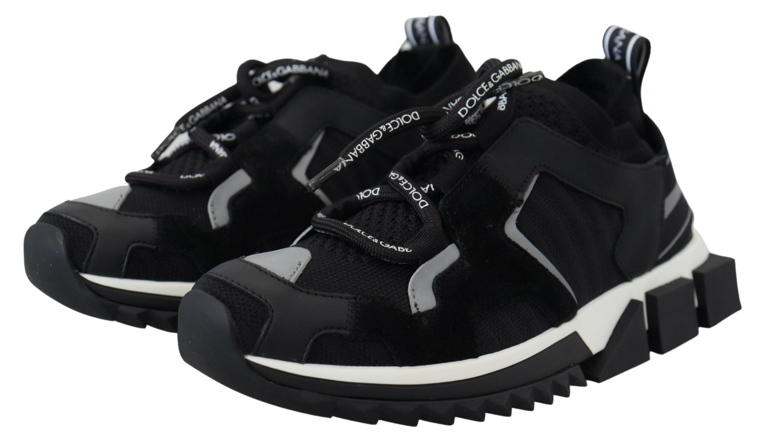 Dolce &amp; Gabbana – Chic Sorrento – Slip-On-Sneaker in Monochrom