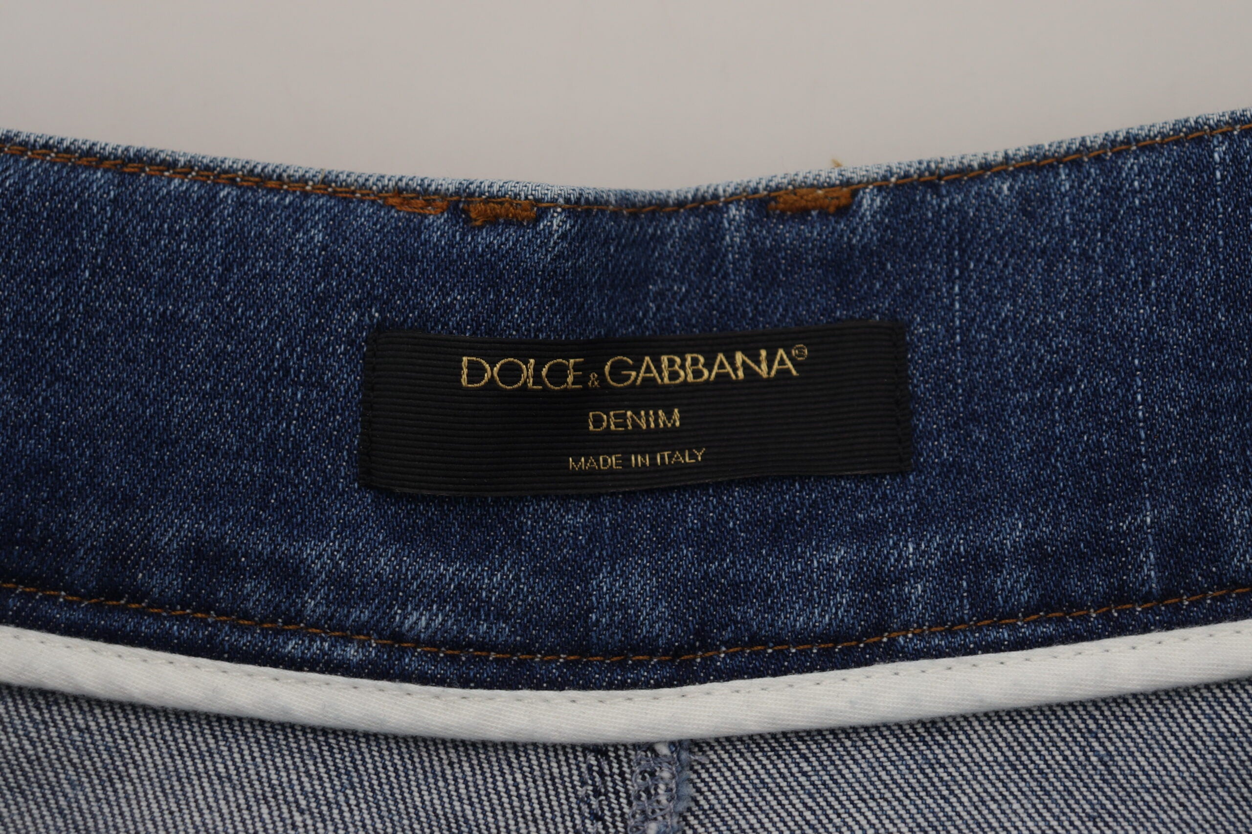 Dolce &amp; Gabbana Elegante Blue Jeans mit hoher Taille