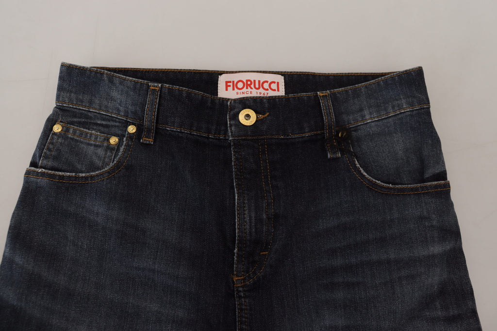 Fiorucci Chic Jeansrock mit mittlerer Taille in Dunkelblau
