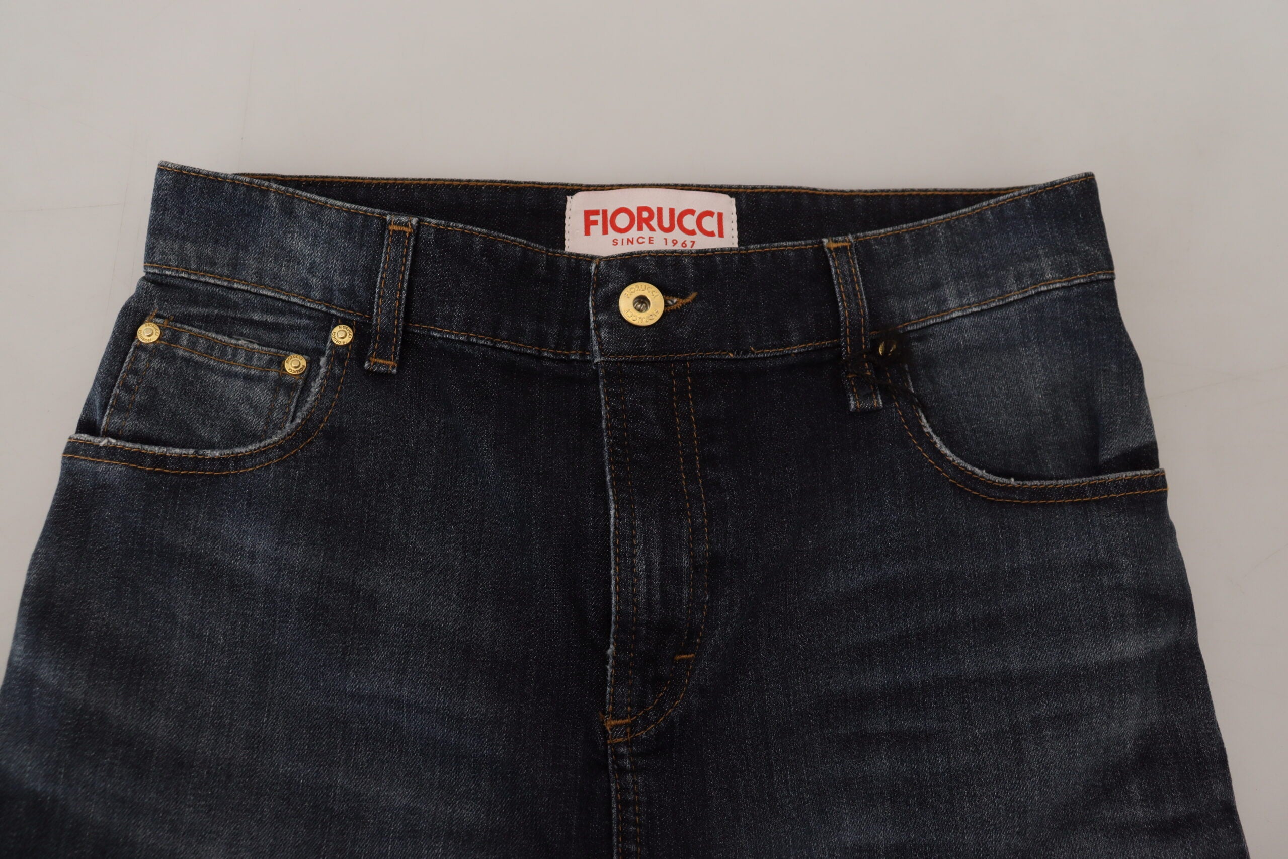 Fiorucci Chic Jeansrock mit mittlerer Taille in Dunkelblau