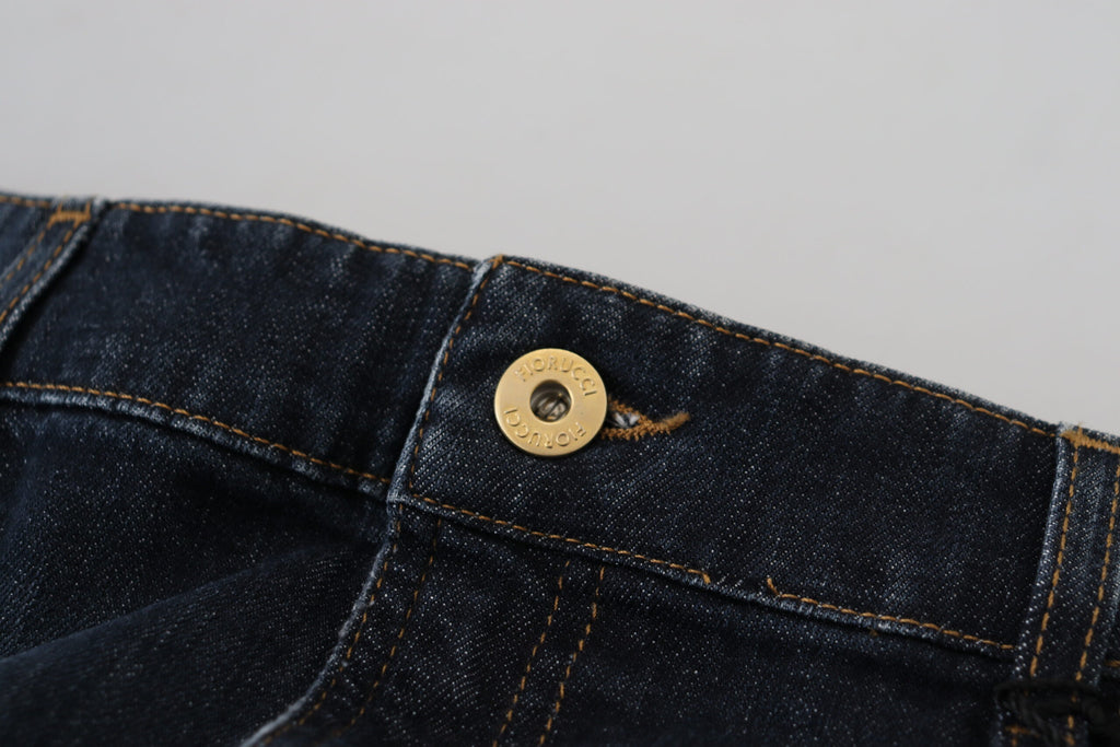 Fiorucci Chic Jeansrock mit mittlerer Taille in Dunkelblau