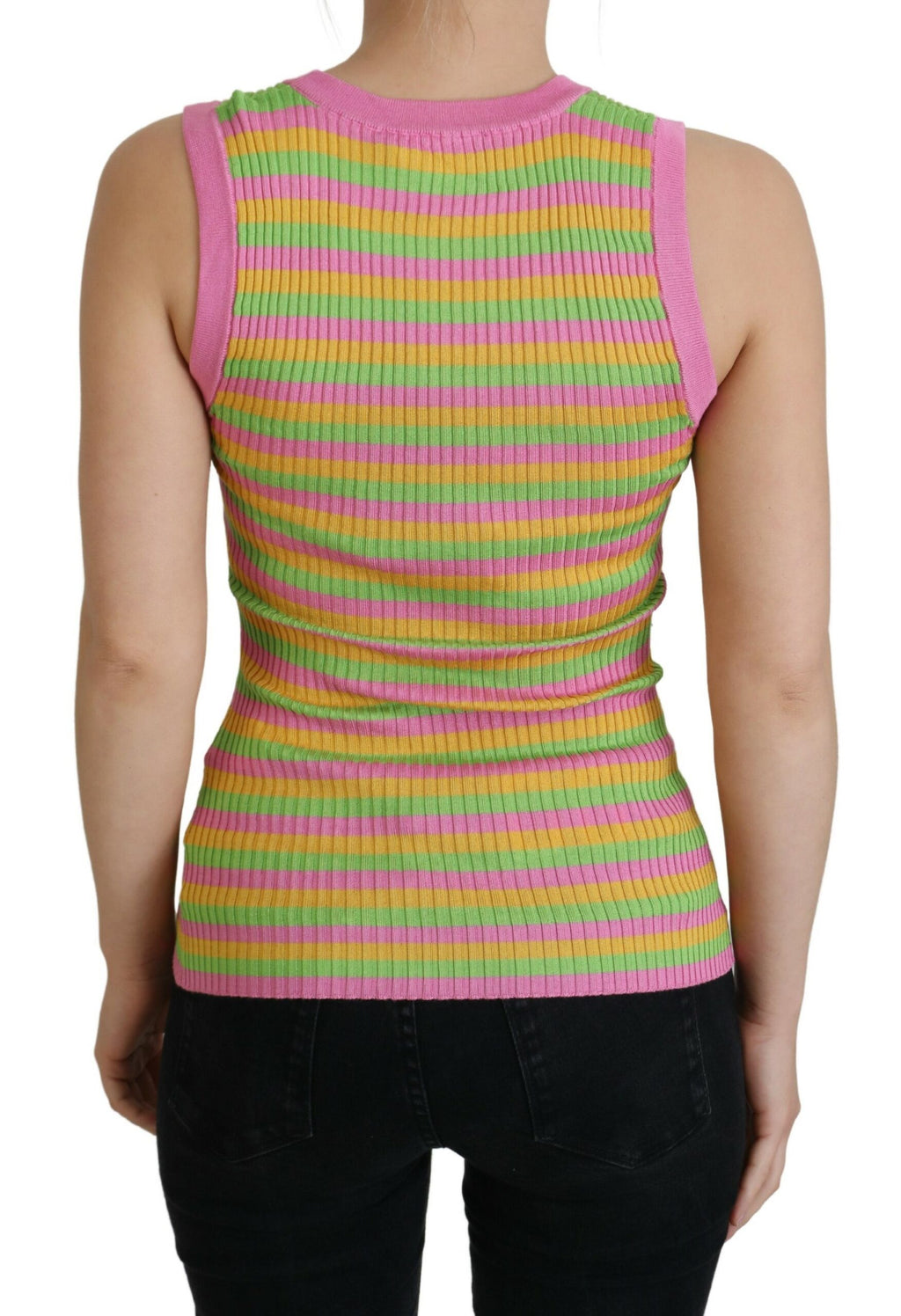 Dolce &amp; Gabbana Elegantes ärmelloses Tanktop aus Seide