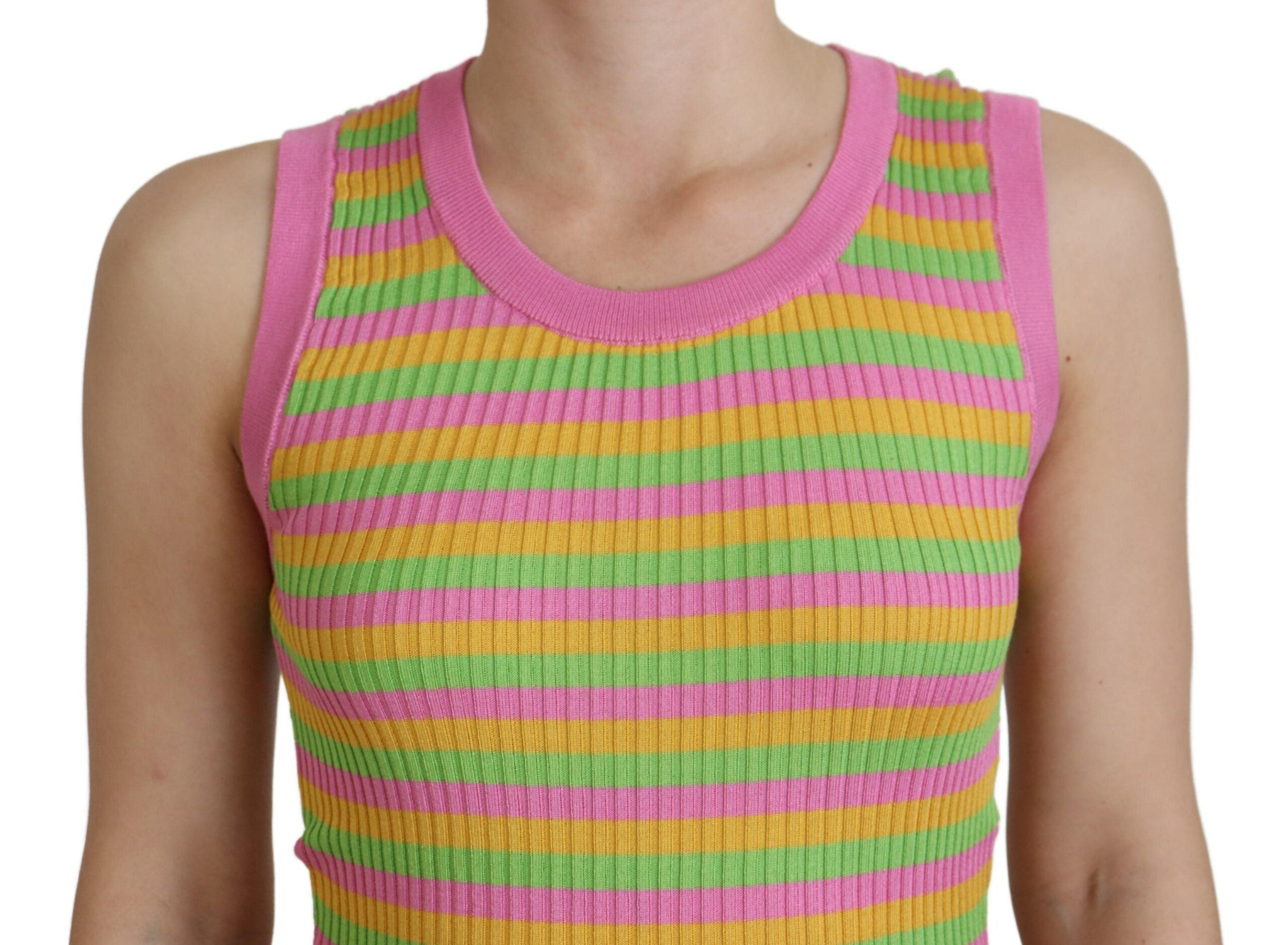 Dolce &amp; Gabbana Elegantes ärmelloses Tanktop aus Seide