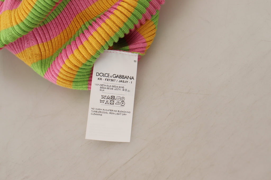Dolce &amp; Gabbana Elegantes ärmelloses Tanktop aus Seide