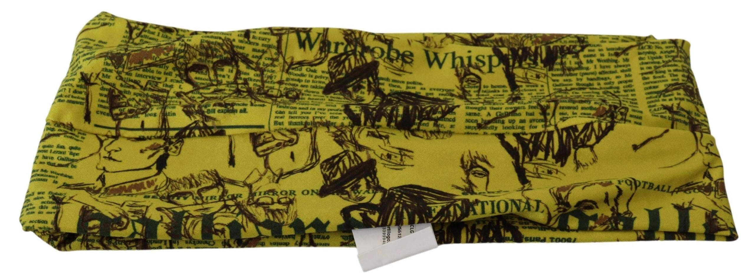 John Galliano – Schicker, verkürzter Stretch-Top-BH mit mehrfarbigem Print