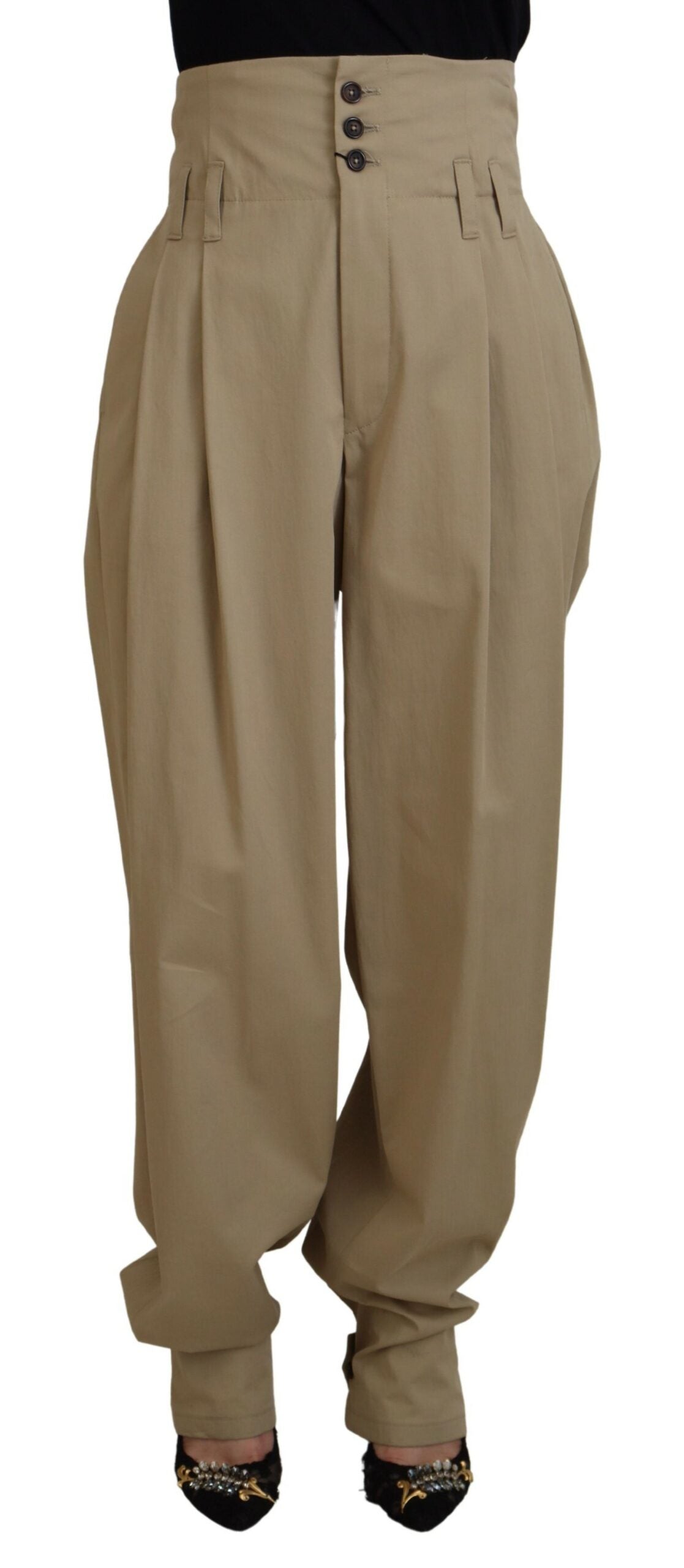 Dolce &amp; Gabbana Elegante hoch taillierte Karottenhose
