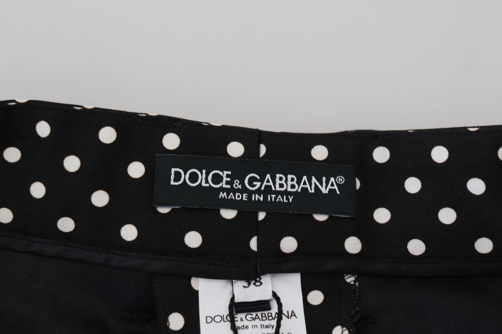 Dolce &amp; Gabbana Elegante hoch taillierte Polka Dot-Hose