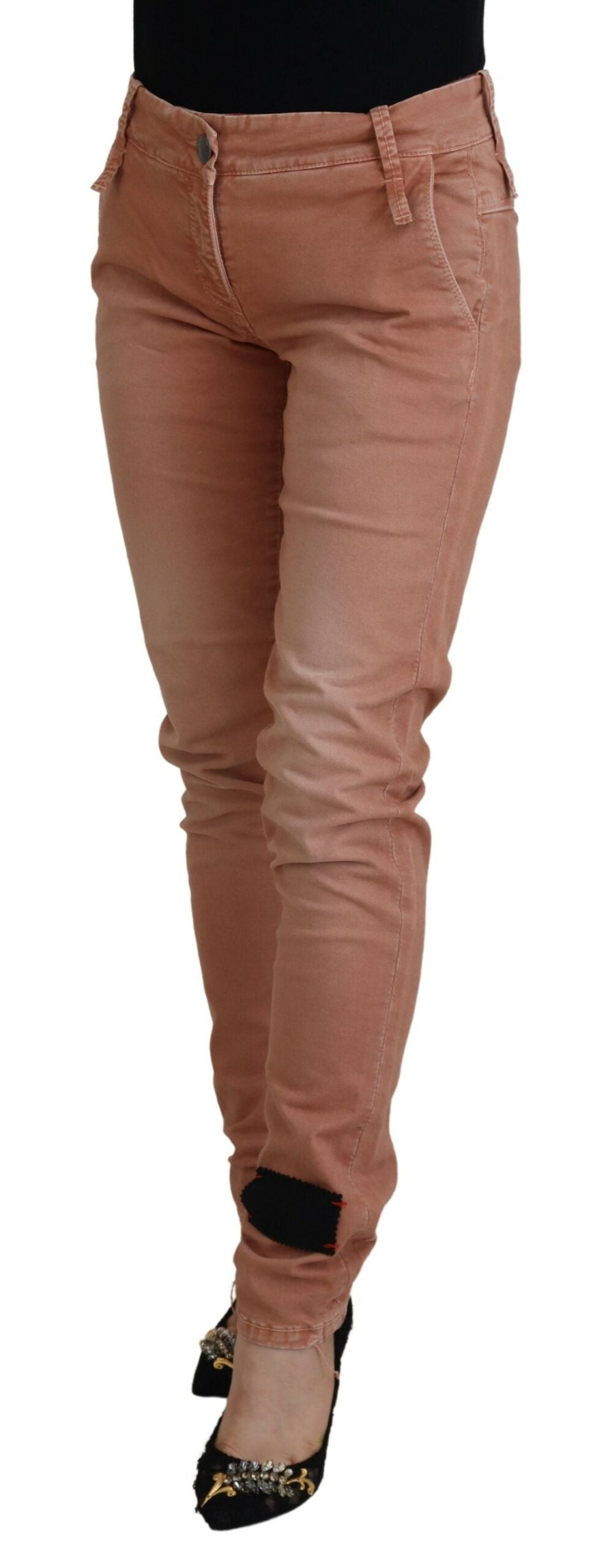 Acht Chic Slim Fit Baumwoll-Stretchhose
