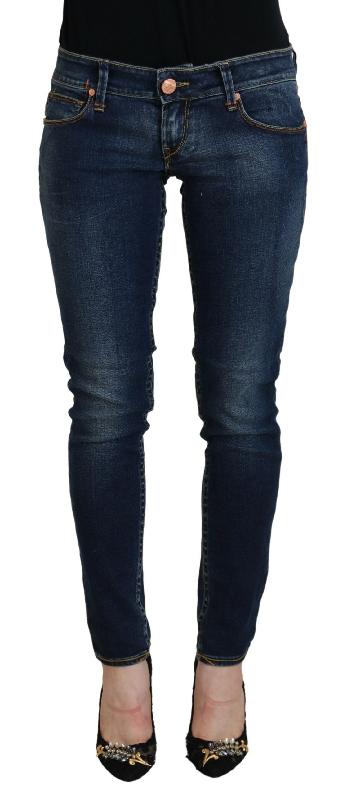 Acht Schicke Skinny Denim mit niedrigerer Taille
