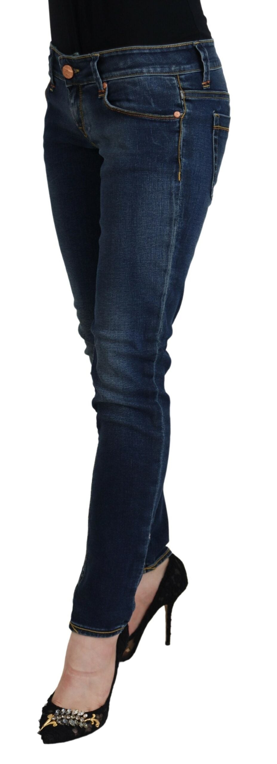 Acht Schicke Skinny Denim mit niedrigerer Taille