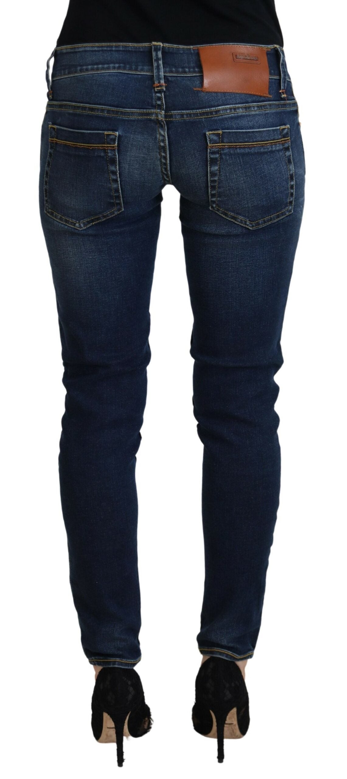 Acht Schicke Skinny Denim mit niedrigerer Taille