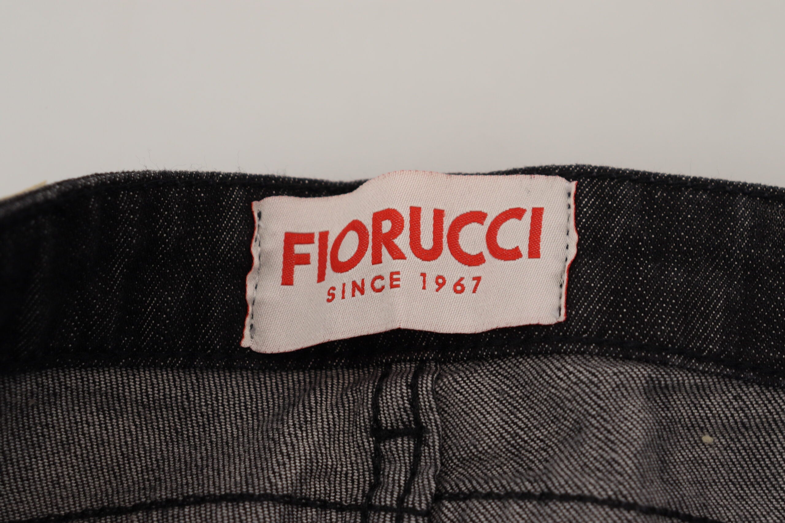 Fiorucci Chic – Schwarze Skinny-Jeans mit niedriger Taille