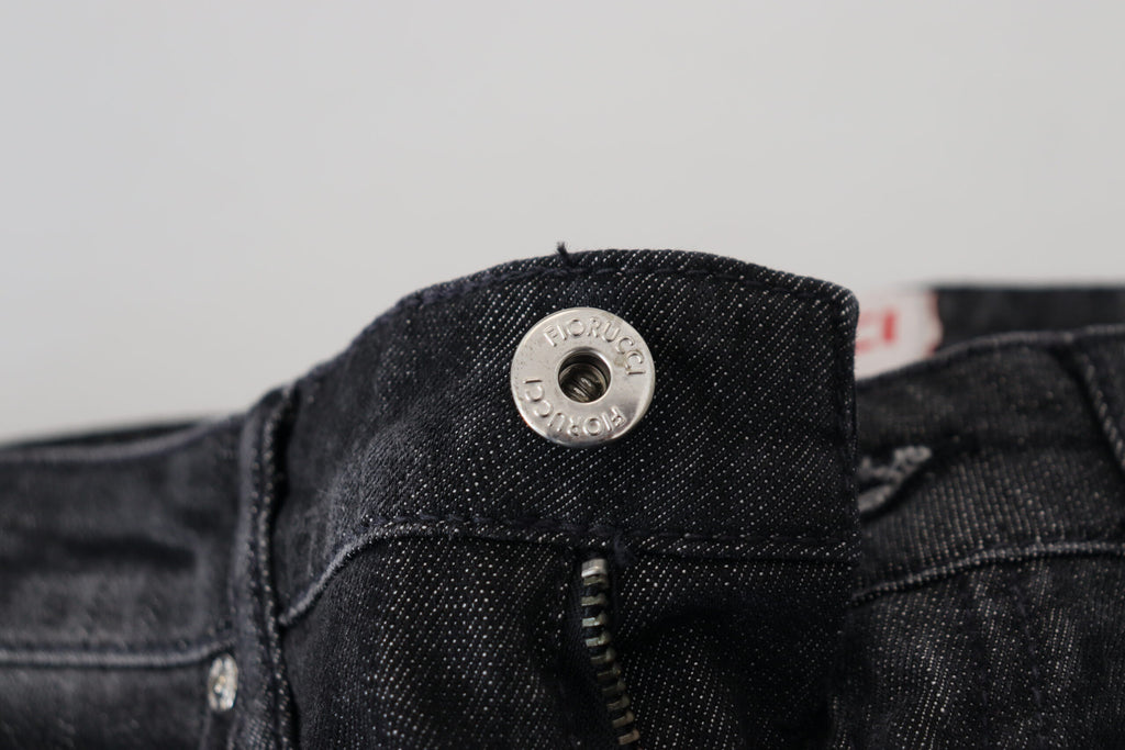 Fiorucci Chic – Schwarze Skinny-Jeans mit niedriger Taille