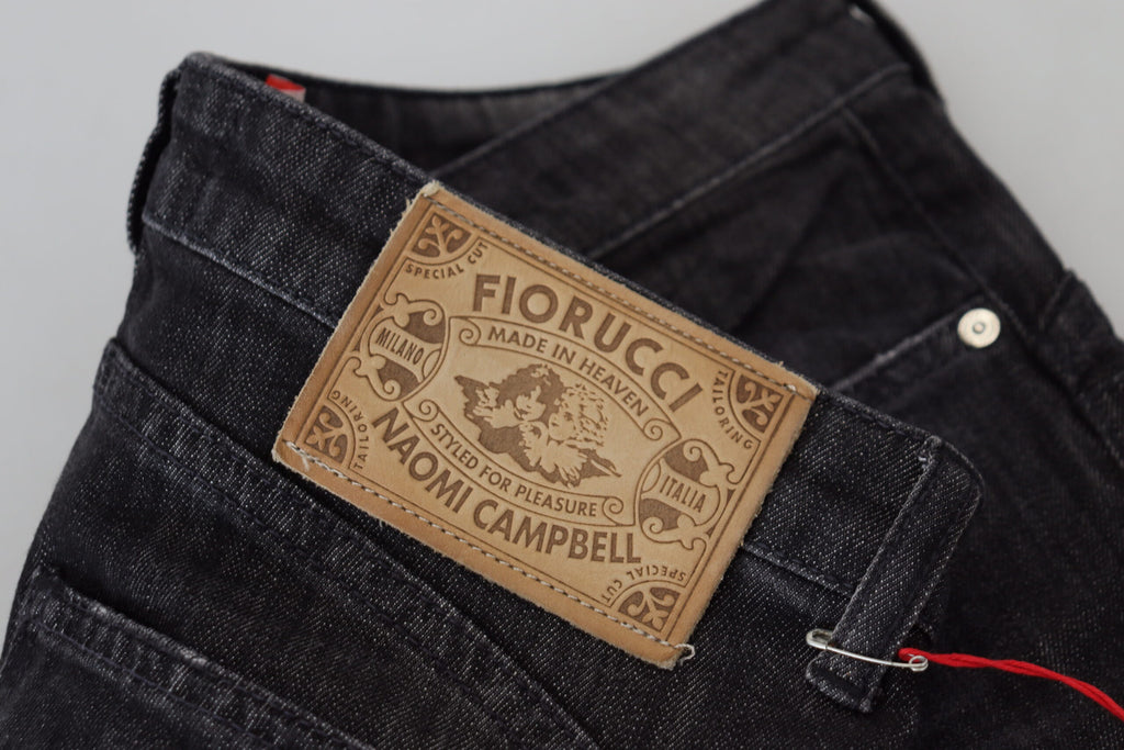Fiorucci Chic – Schwarze Skinny-Jeans mit niedriger Taille