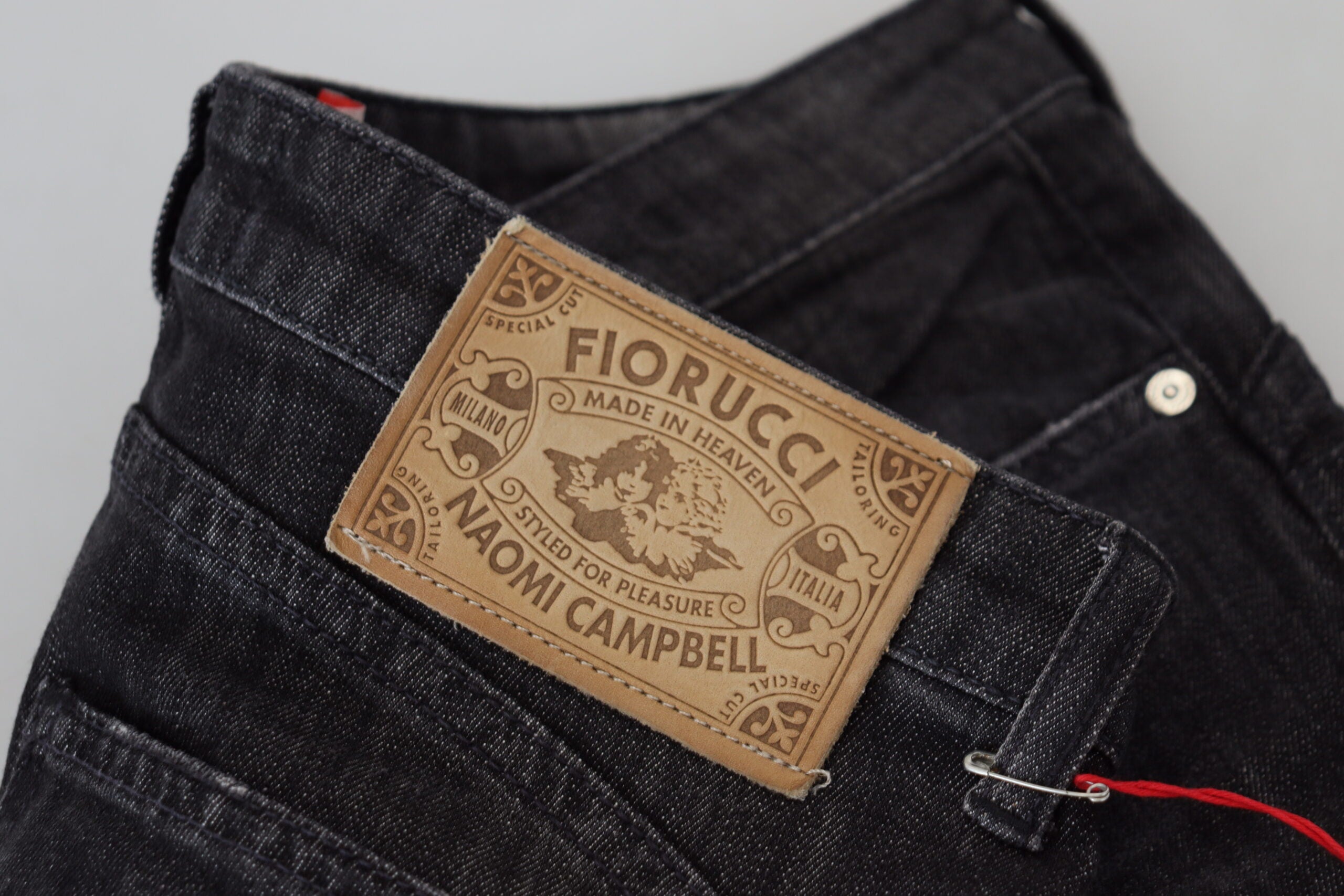 Fiorucci Chic – Schwarze Skinny-Jeans mit niedriger Taille