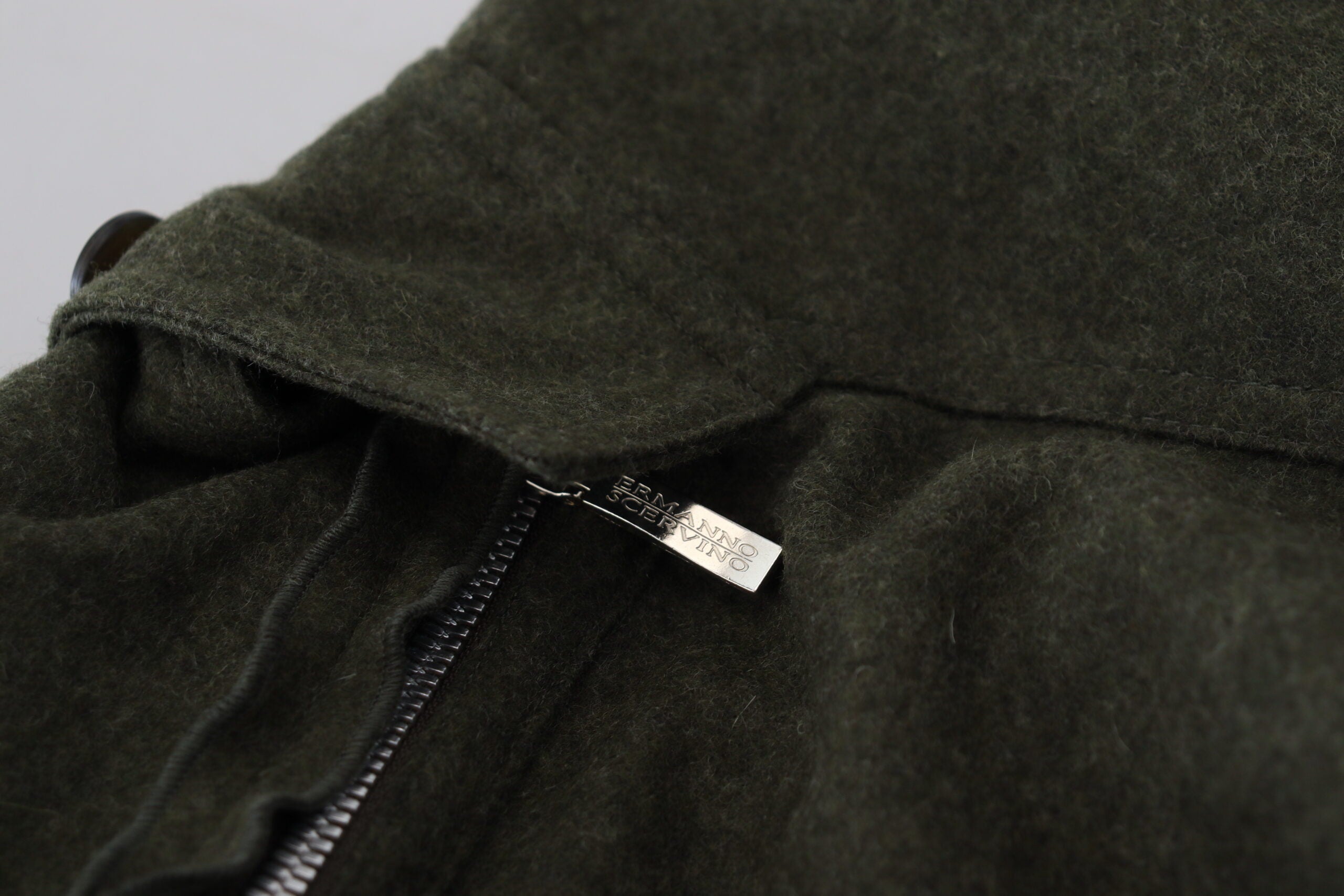 Ermanno Scervino Elegant Tapered Green Wool-Blend Pants for Women