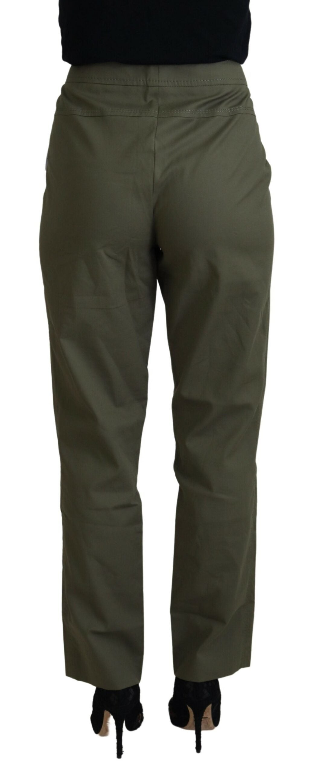 LAUREL Elegante, konische grüne Hose – Schicke Alltagskleidung