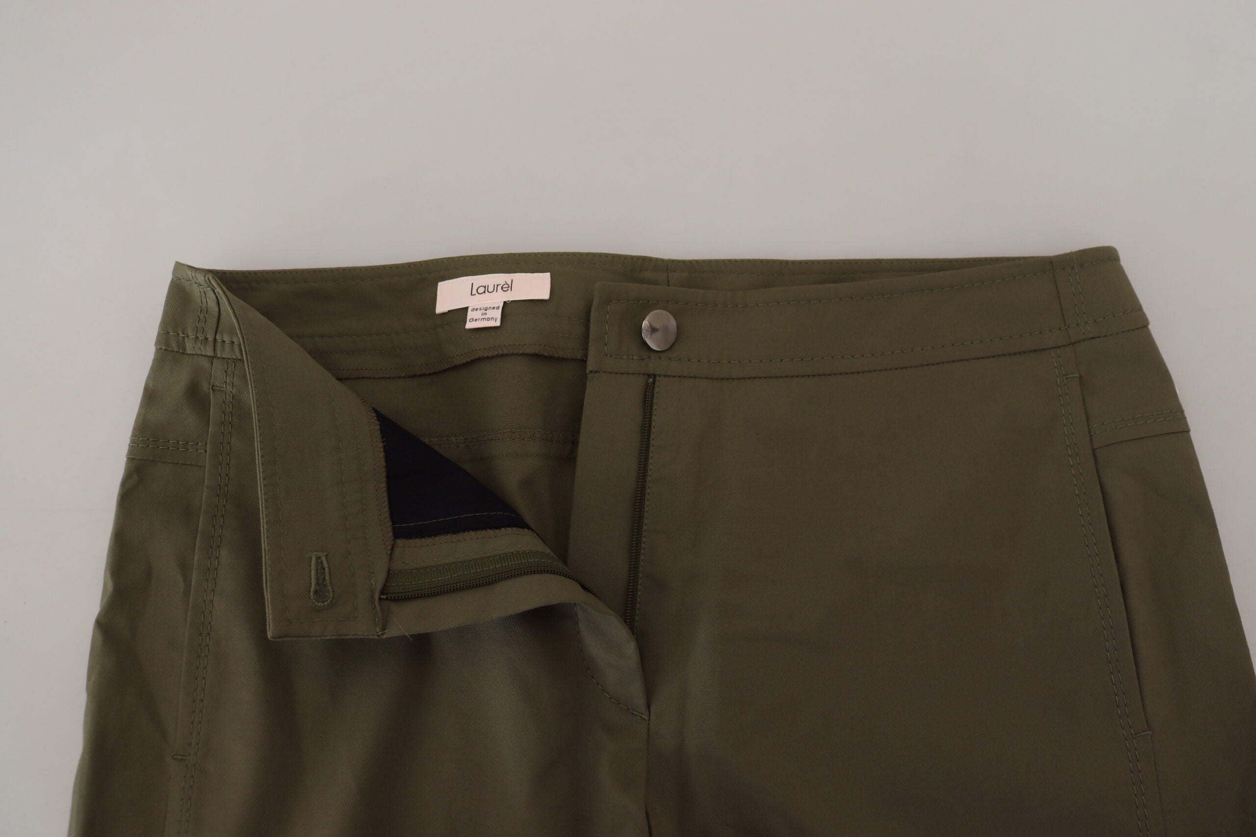 LAUREL Elegante, konische grüne Hose – Schicke Alltagskleidung